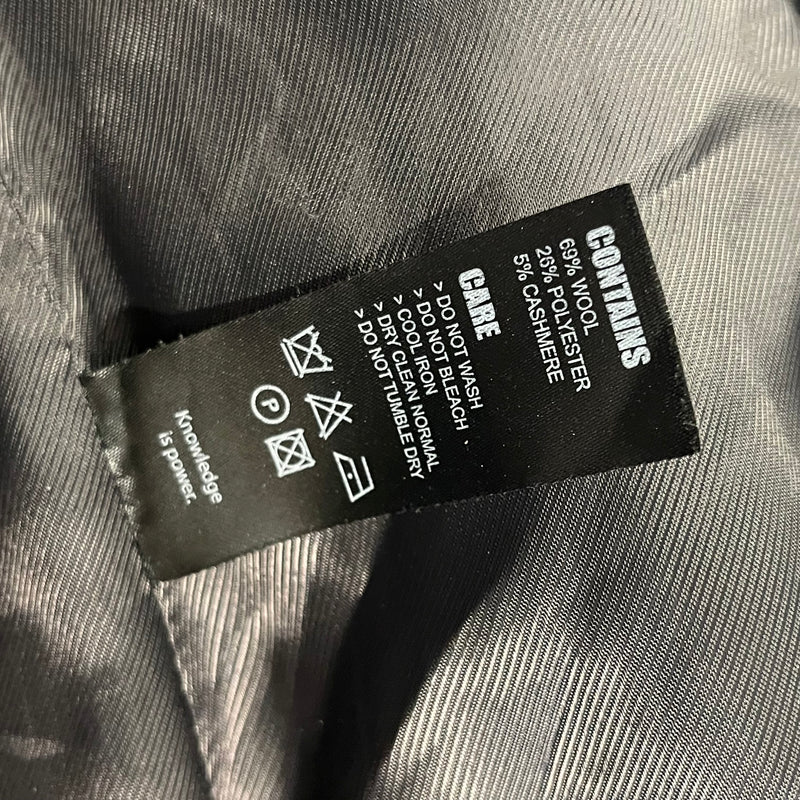 DEMOBAZA/Coat/S/Wool/BLK/Strap Sleeve