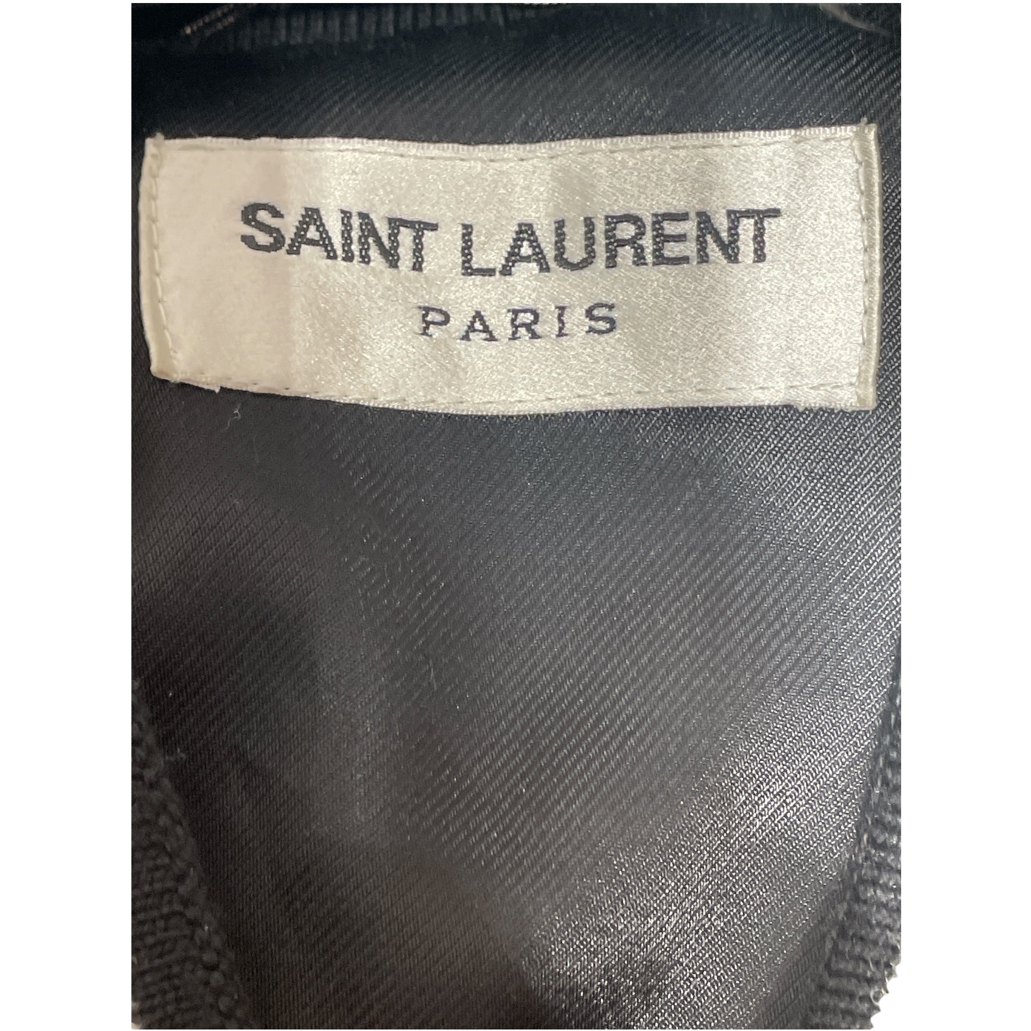 SAINT LAURENT/Jacket/50/Silk/GLD/Velvet Ribbed Bomber Jkt view 3