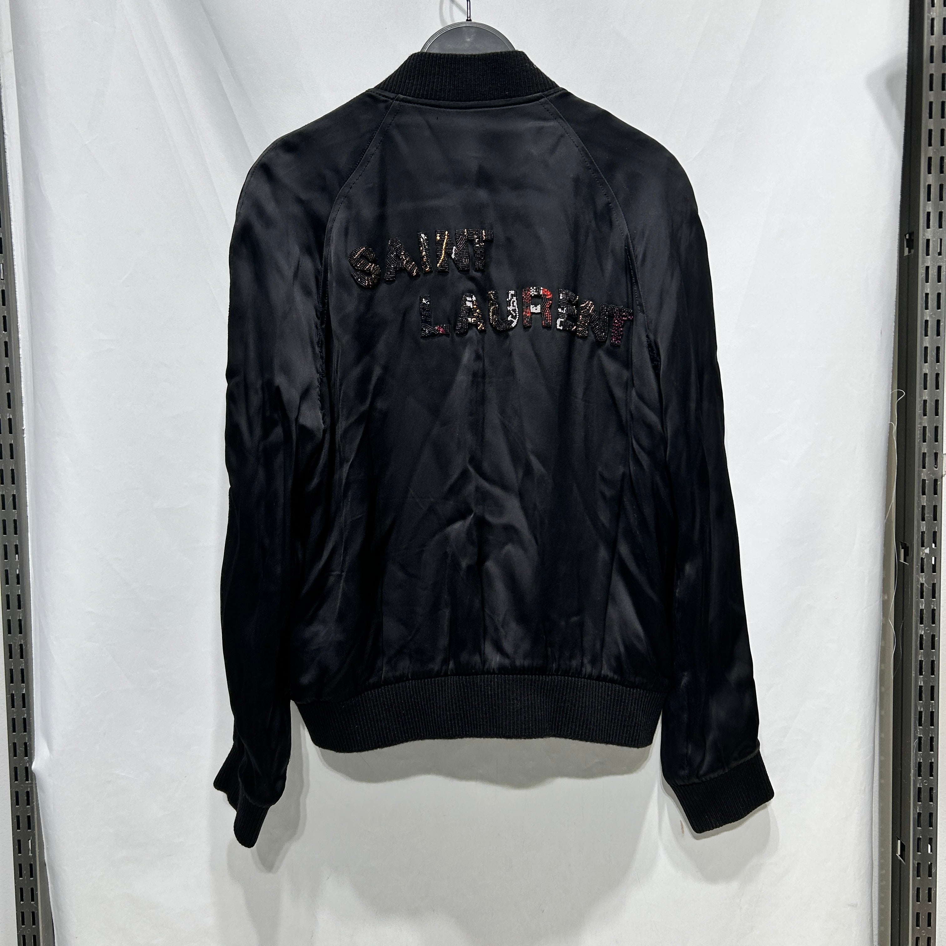 SAINT LAURENT/Jacket/48/BLK/BEADED TEDDY JACKET SS19 view 2