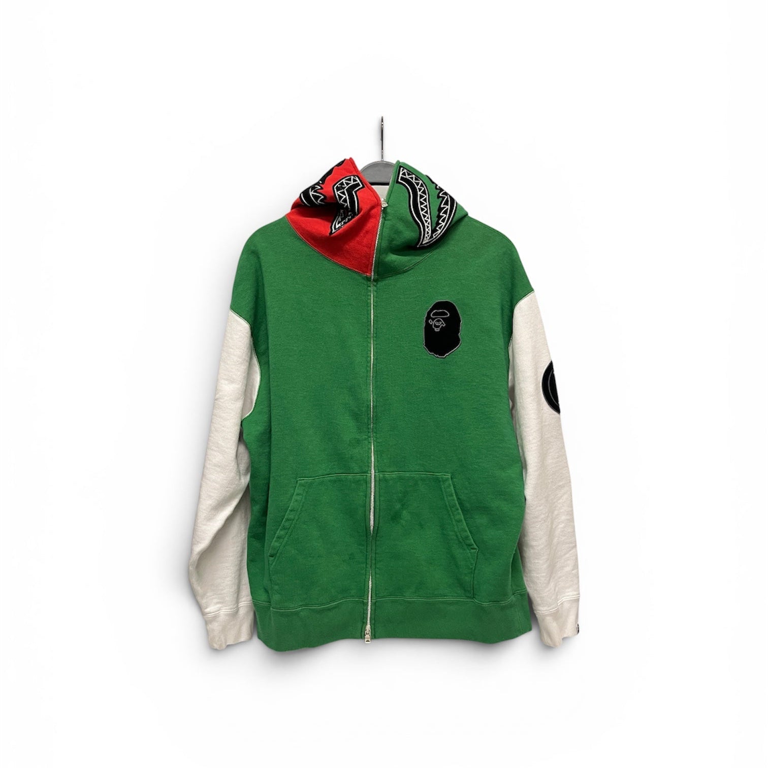 A BATHING APE/Hoodie/L/Cotton/MLT/RED GREEN WHITE view 1