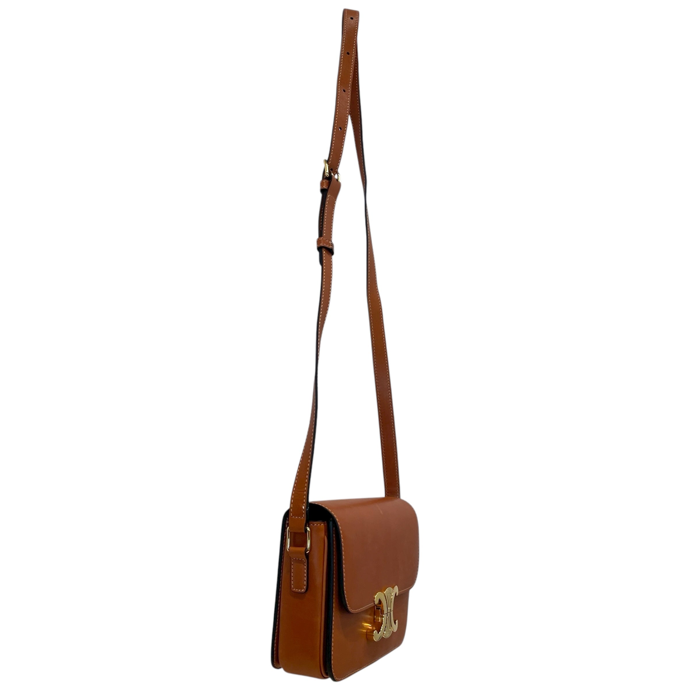 CELINE/Cross Body Bag/Leather/BRW/ view 6