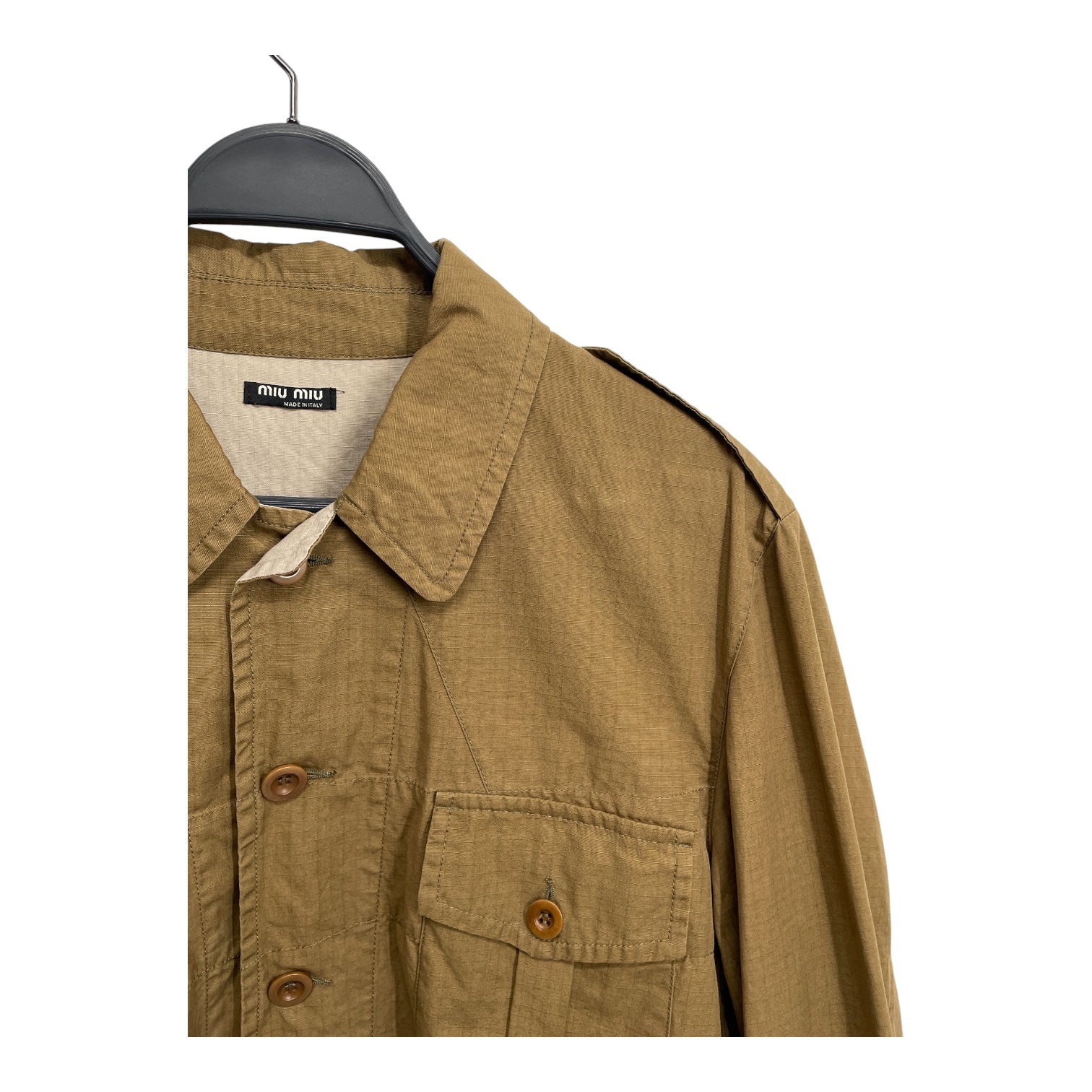 MIU MIU/LS Shirt/XL/Cotton/CML/Military/MILITARY SHIRT view 6