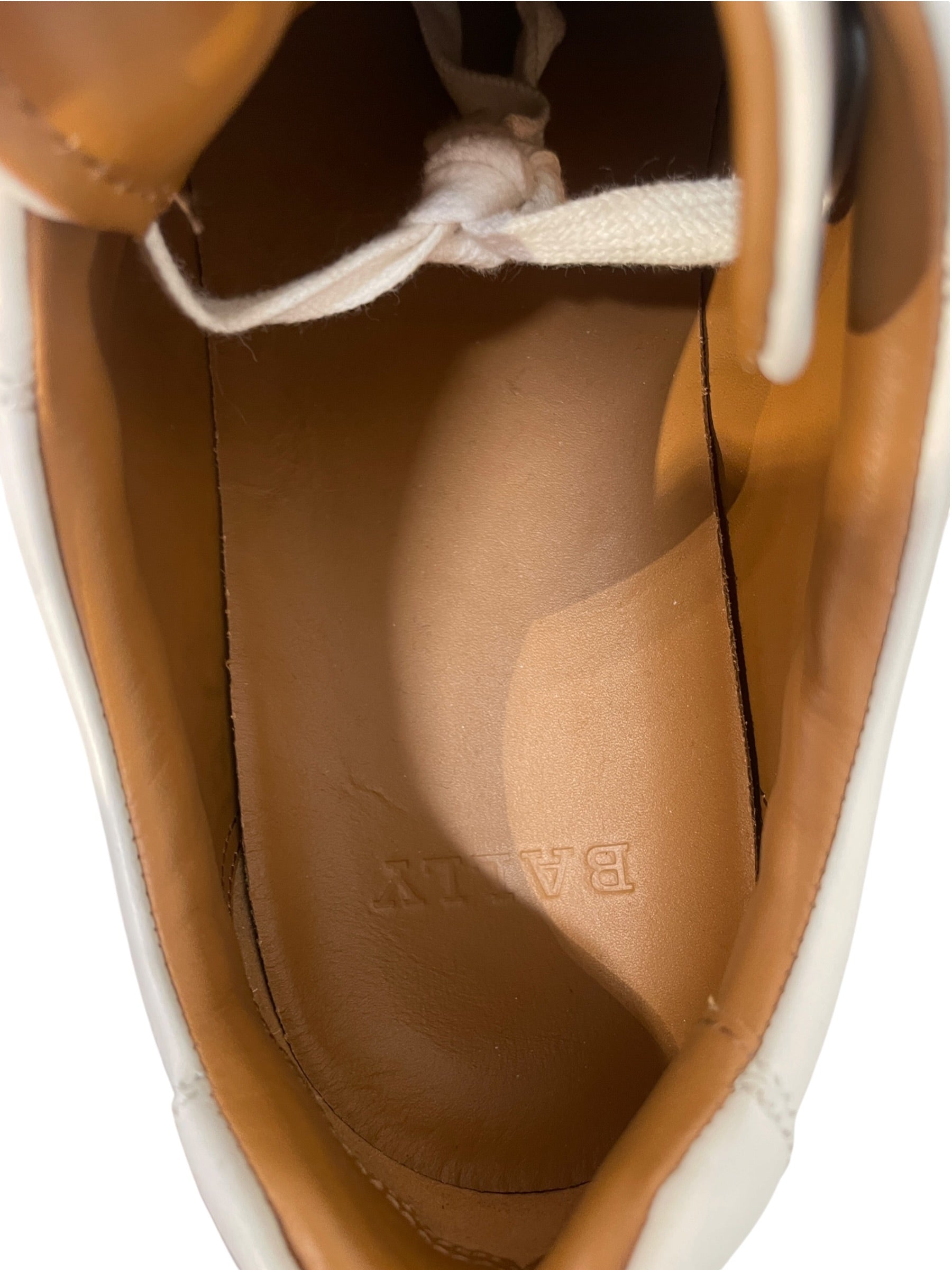 BALLY/Low-Sneakers/US 12/Leather/WHT/oriano view 3