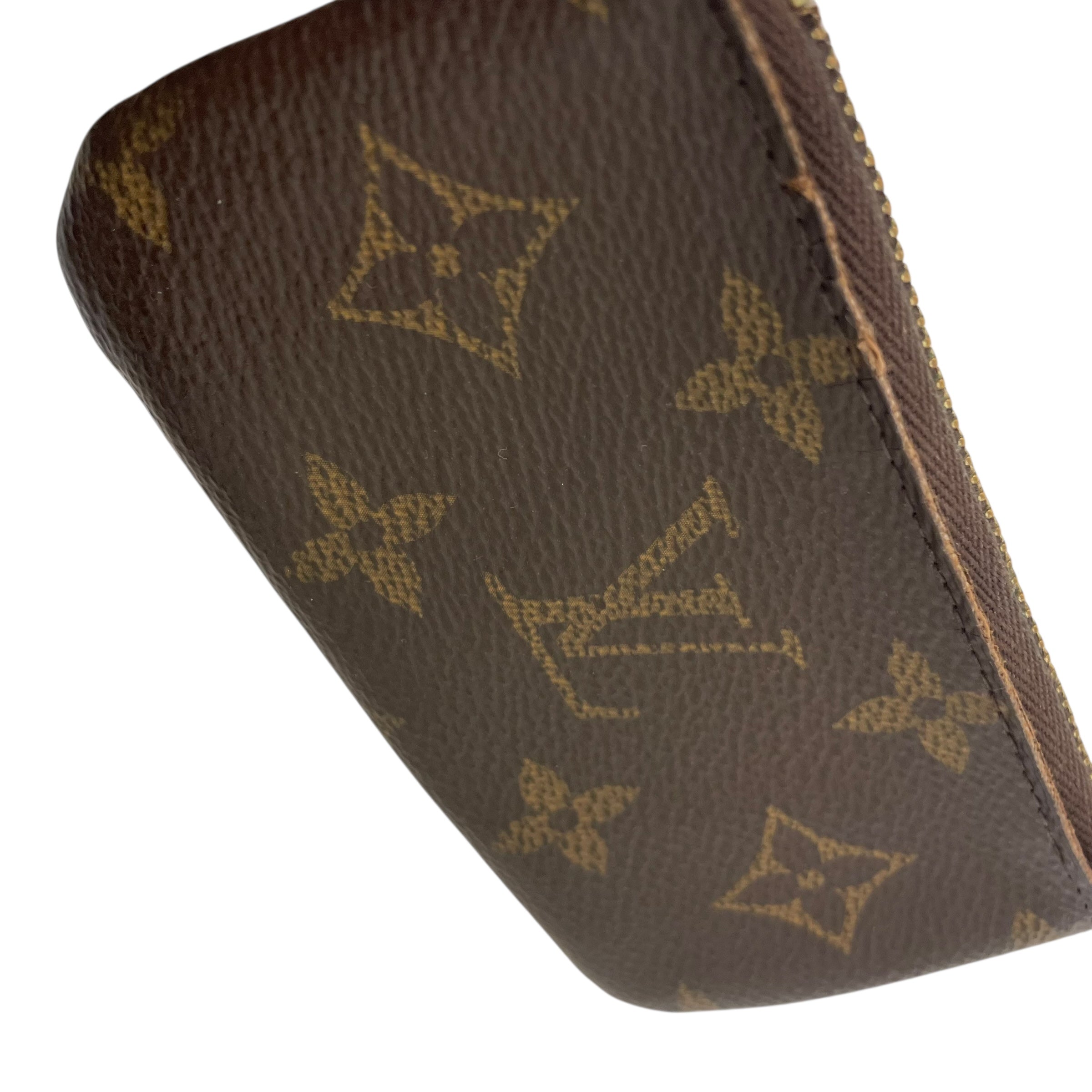 LOUIS VUITTON/Coin Wallet/Monogram/Leather/BRW/Key Pouch view 3