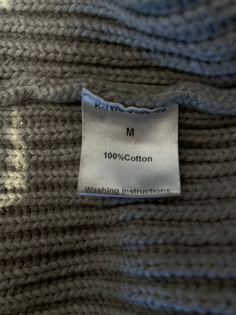 K-TWO STUDIOS/Sweater/M/Cotton/GRY/FISHERMAN KNIT