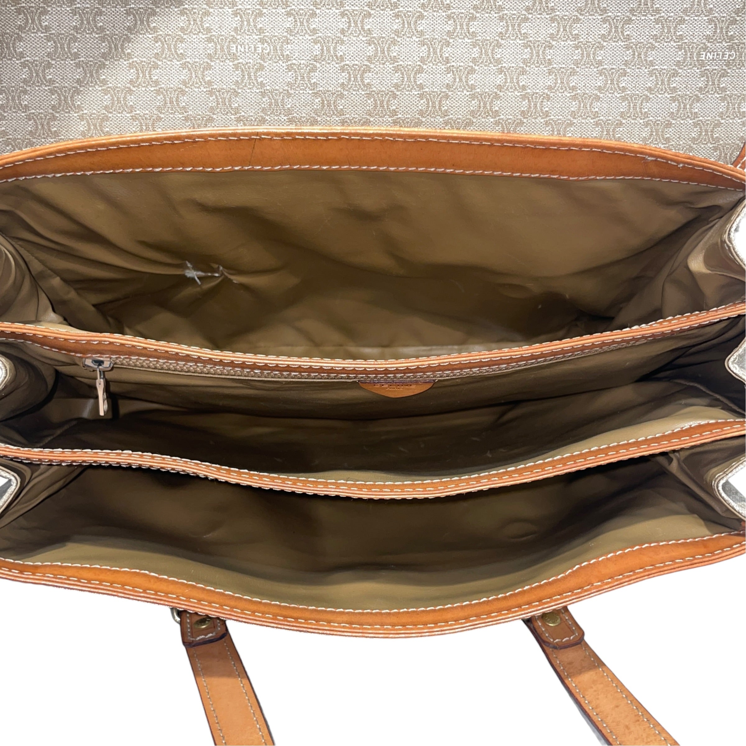 CELINE/Hand Bag/Monogram/Leather/BRW/Brown Hand Bag view 4