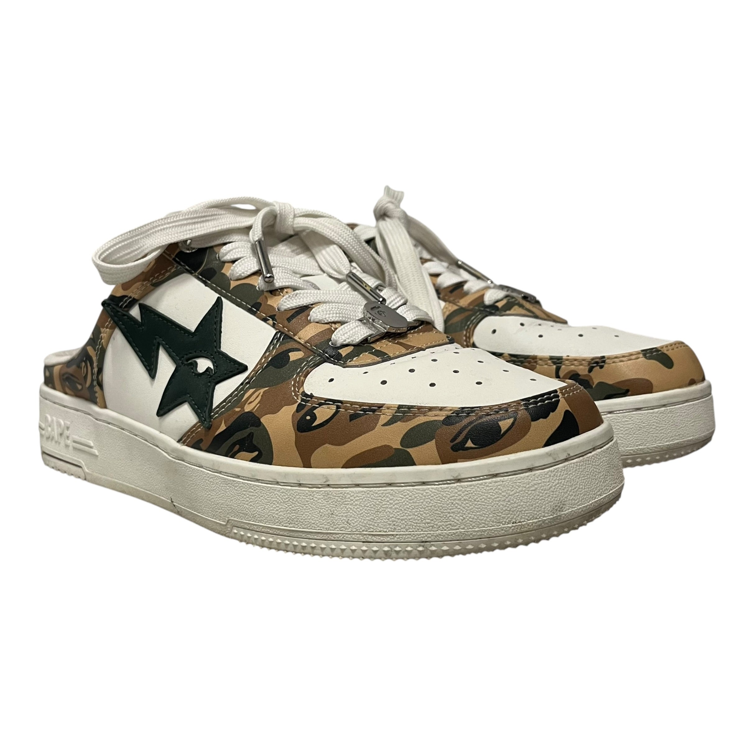 A BATHING APE/Low-Sneakers/US 9.5/WHT/kid super view 1