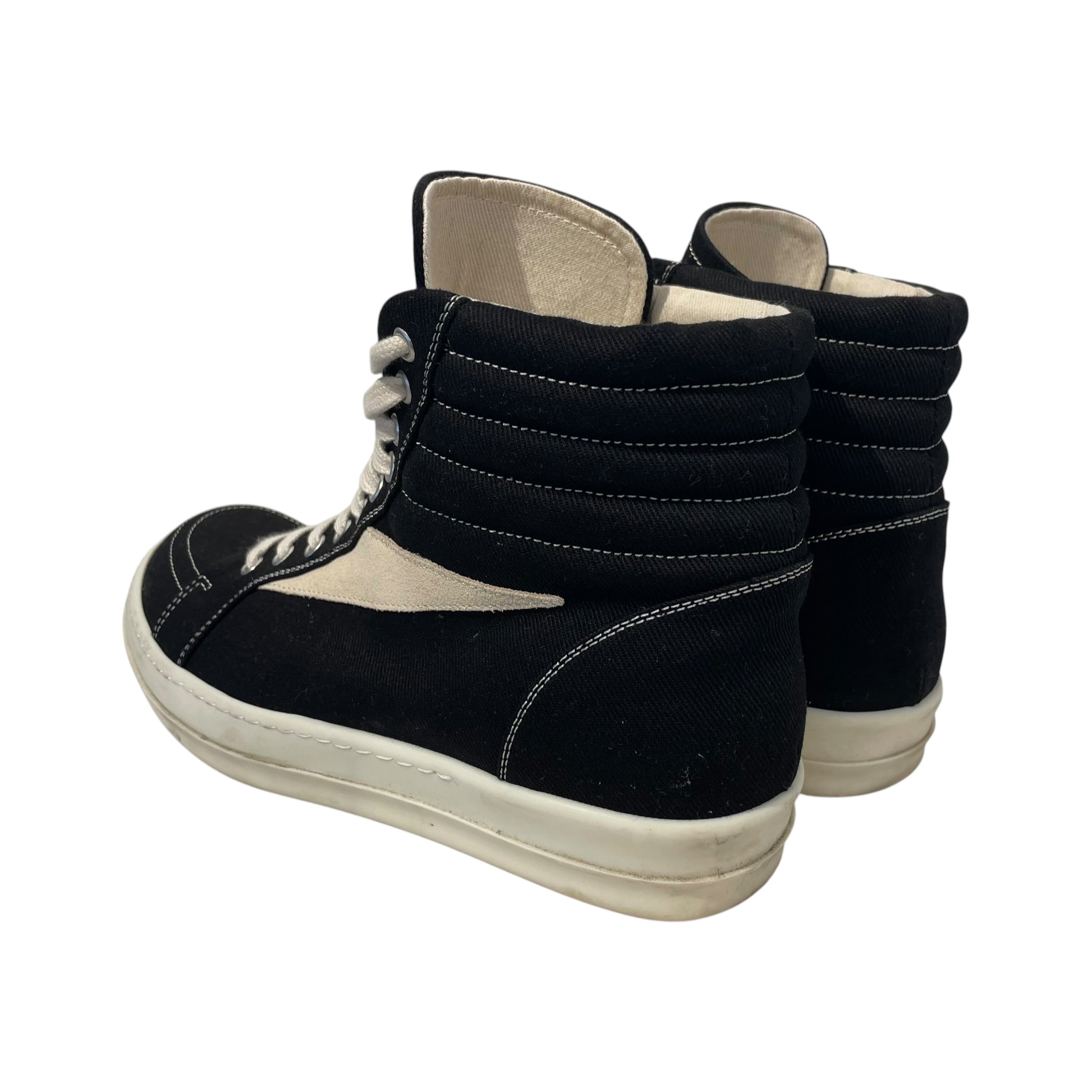 RICK OWENS DRKSHDW/Hi-Sneakers/US 10/Cotton/BLK/ view 2
