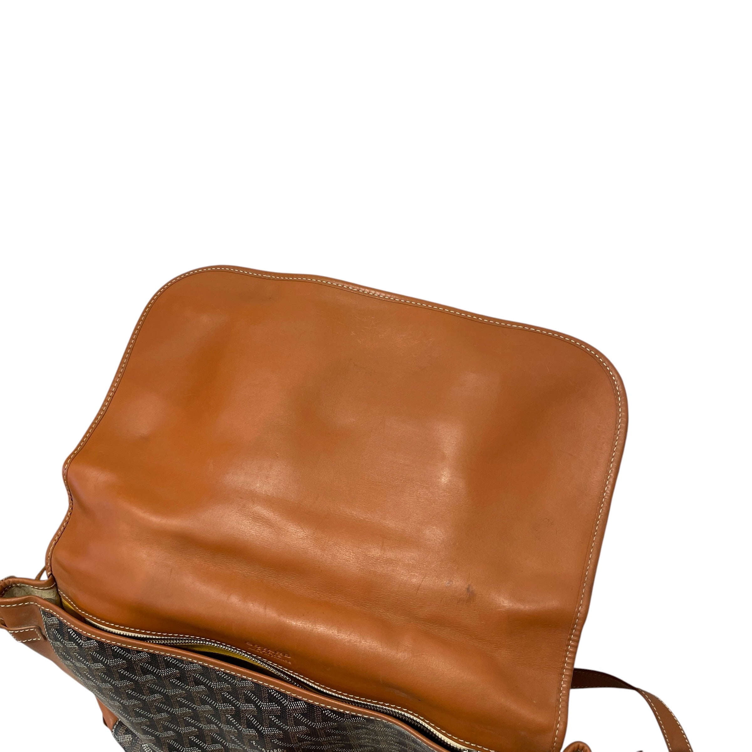 GOYARD/Cross Body Bag/All Over Print/Leather/BLK/belvedere pm messenger/brown view 7