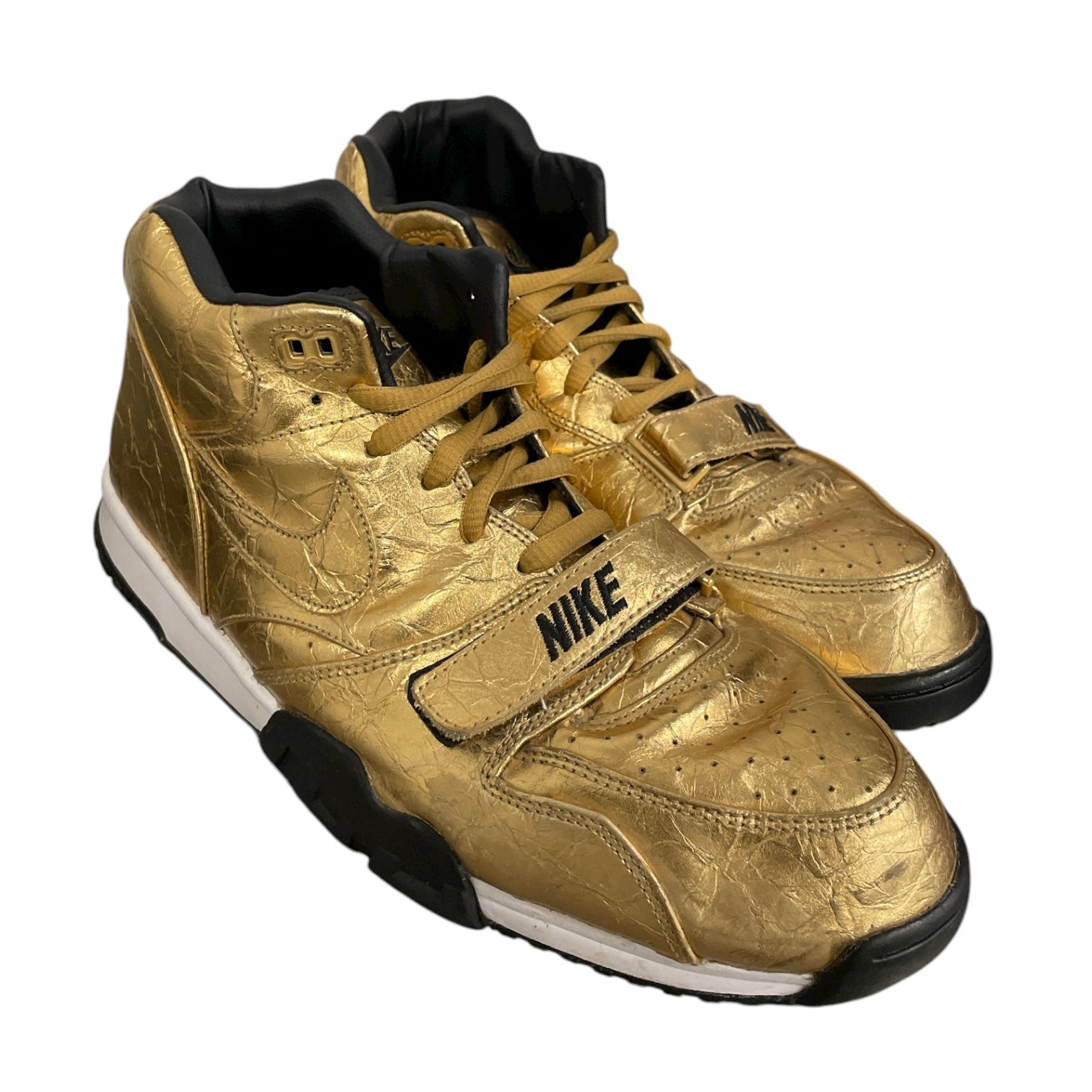 NIKE/Hi-Sneakers/US 13/GLD/prm qs superbowl 50 view 1