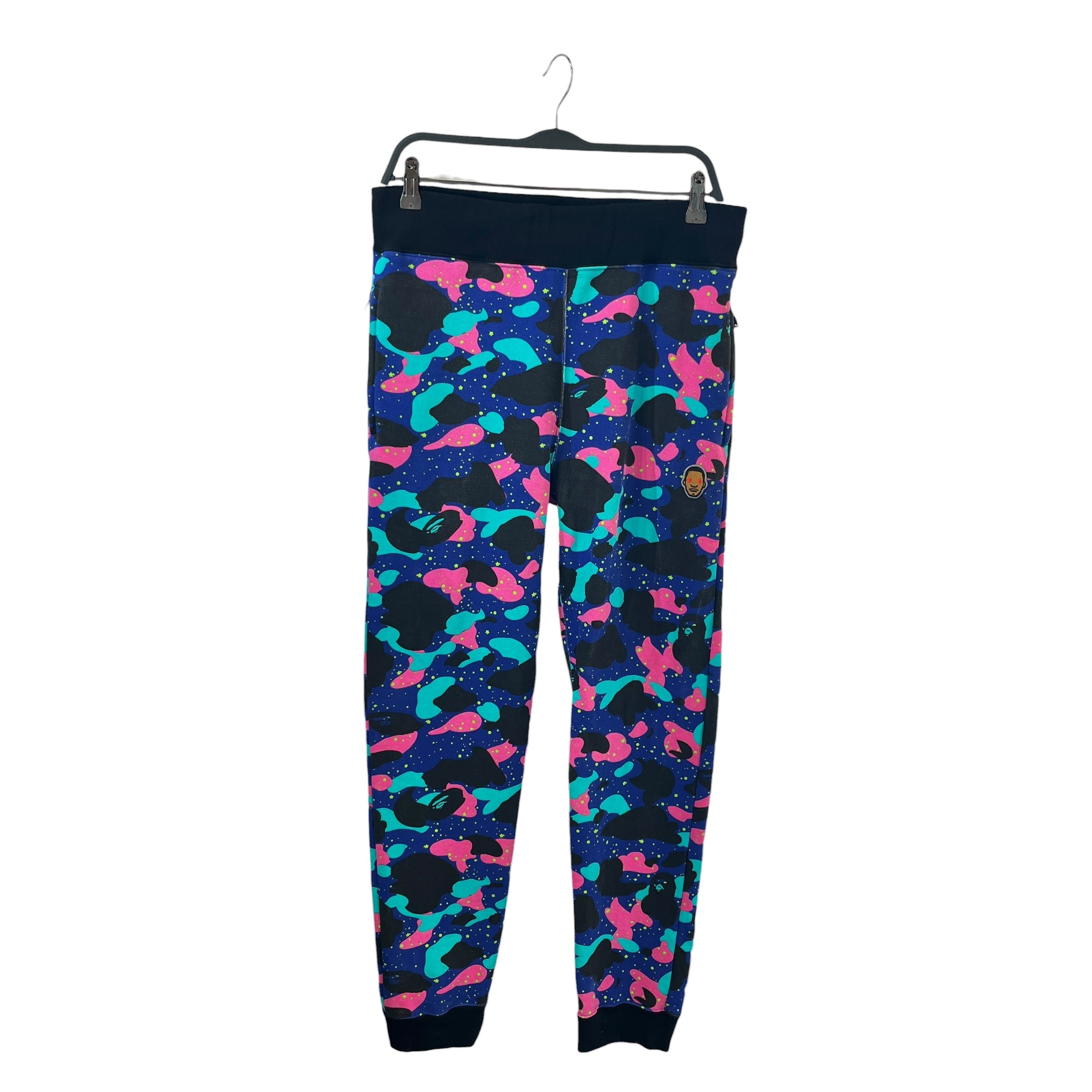 A BATHING APE/Straight Pants/L/Cotton/MLT/All Over Print/Galaxy Sweatpants view 1