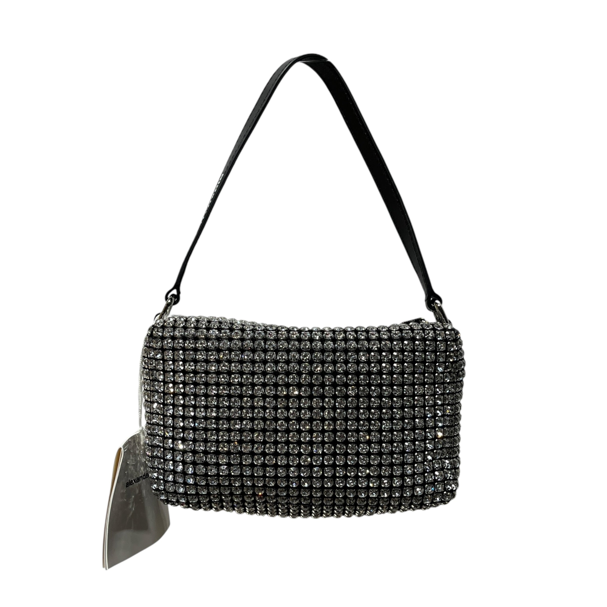 Alexander Wang/Pouch/Leather/SLV/diamond bedazzled pouch view 1