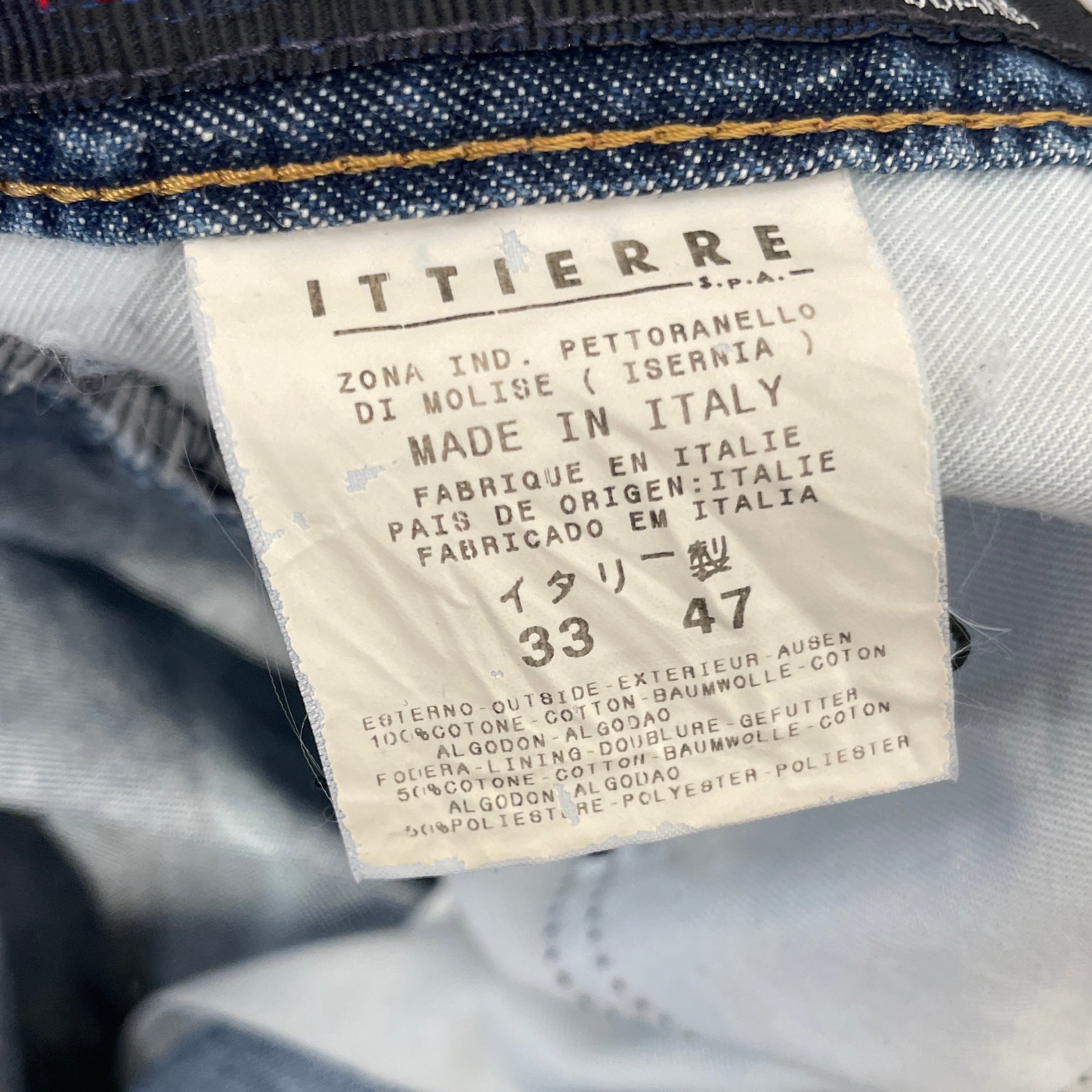 DOLCE&GABBANA/Skinny Pants/33/Denim/BLU/Low-rise/All Over Print/ view 5