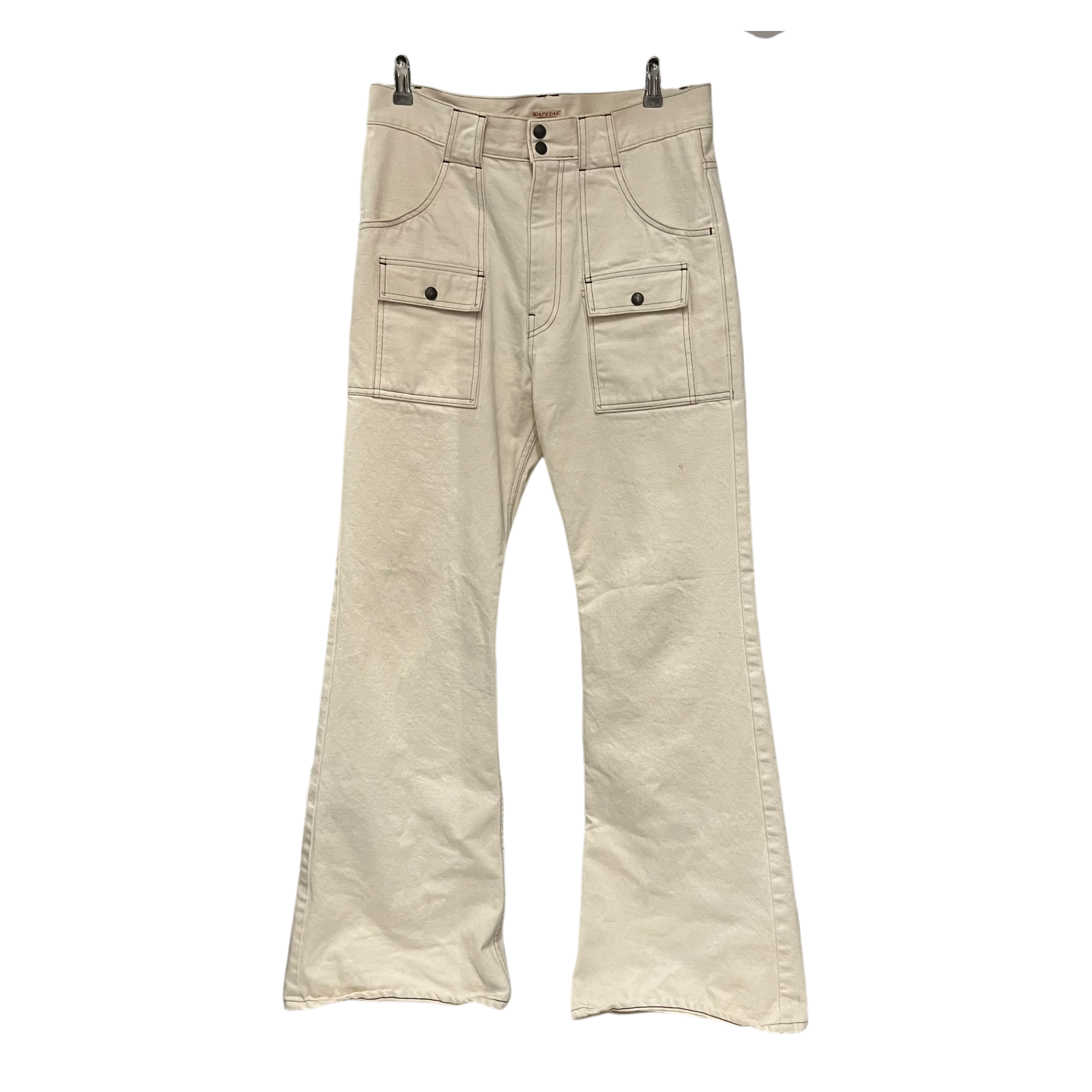 KAPITAL/Bootcut Pants/34/Cotton/CRM/ view 1