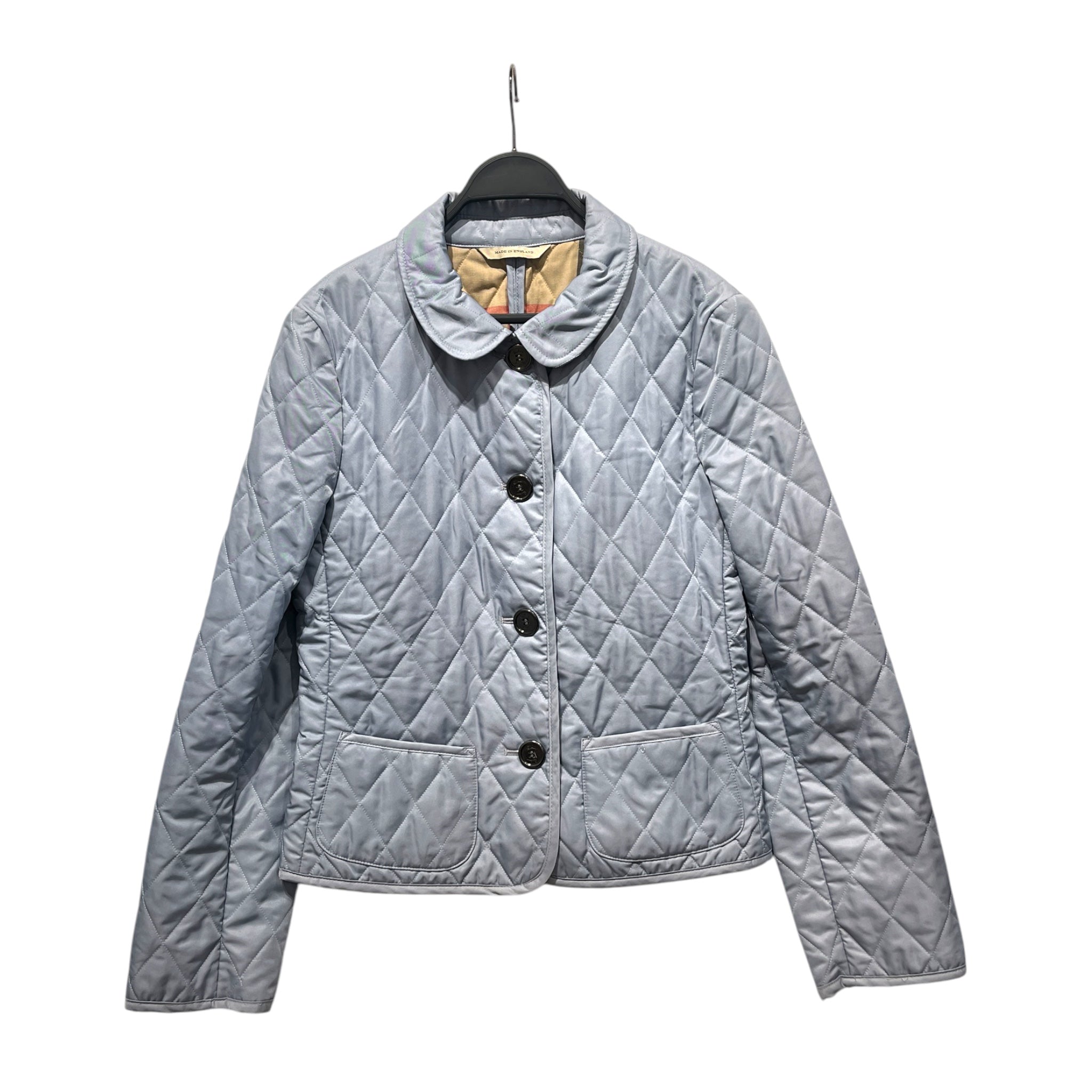 BURBERRY LONDON/Quilted Jkt/M/Polyester/BLU/ view 1