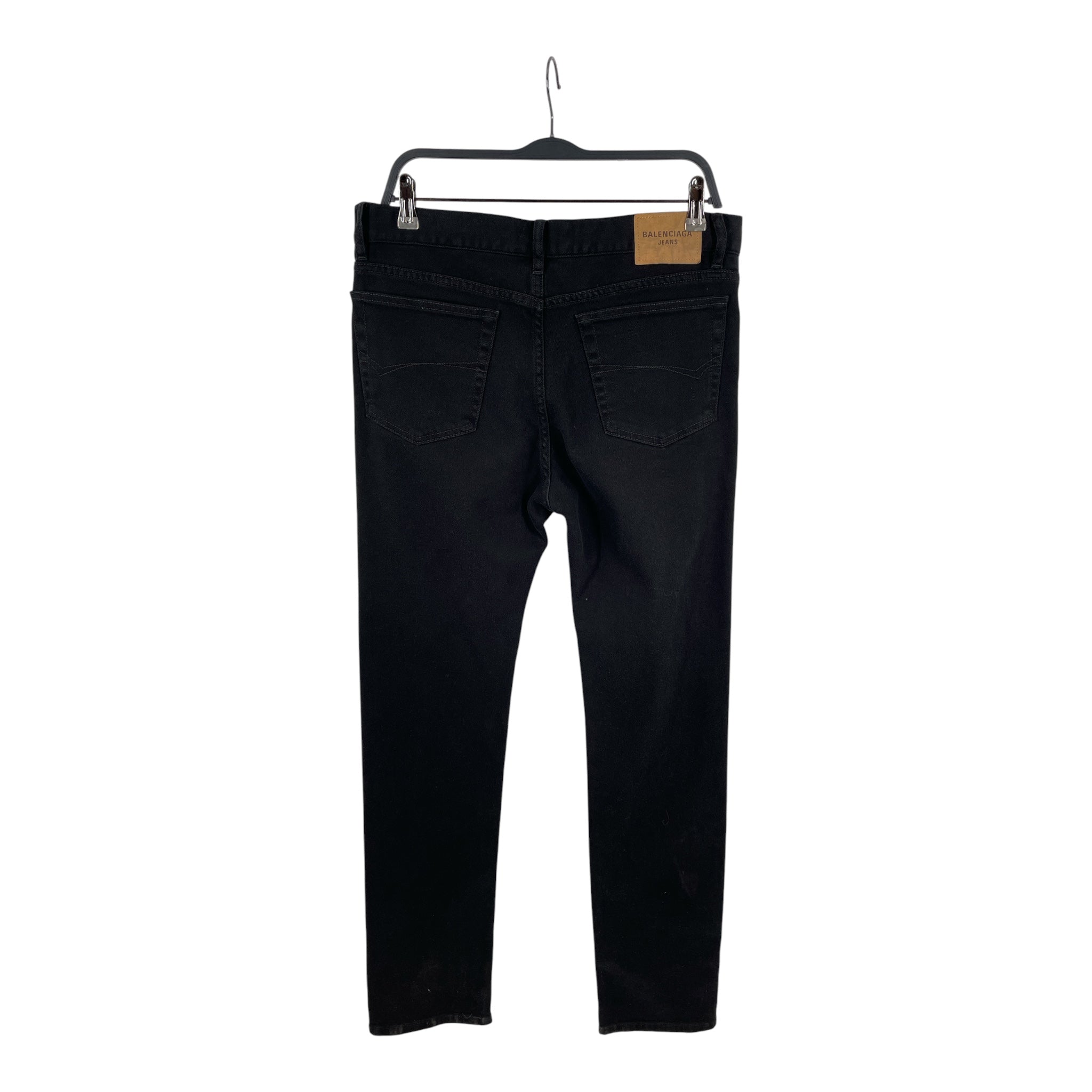 BALENCIAGA/Straight Pants/33/Denim/BLK/2021 SKINNY STRAIGHT view 2