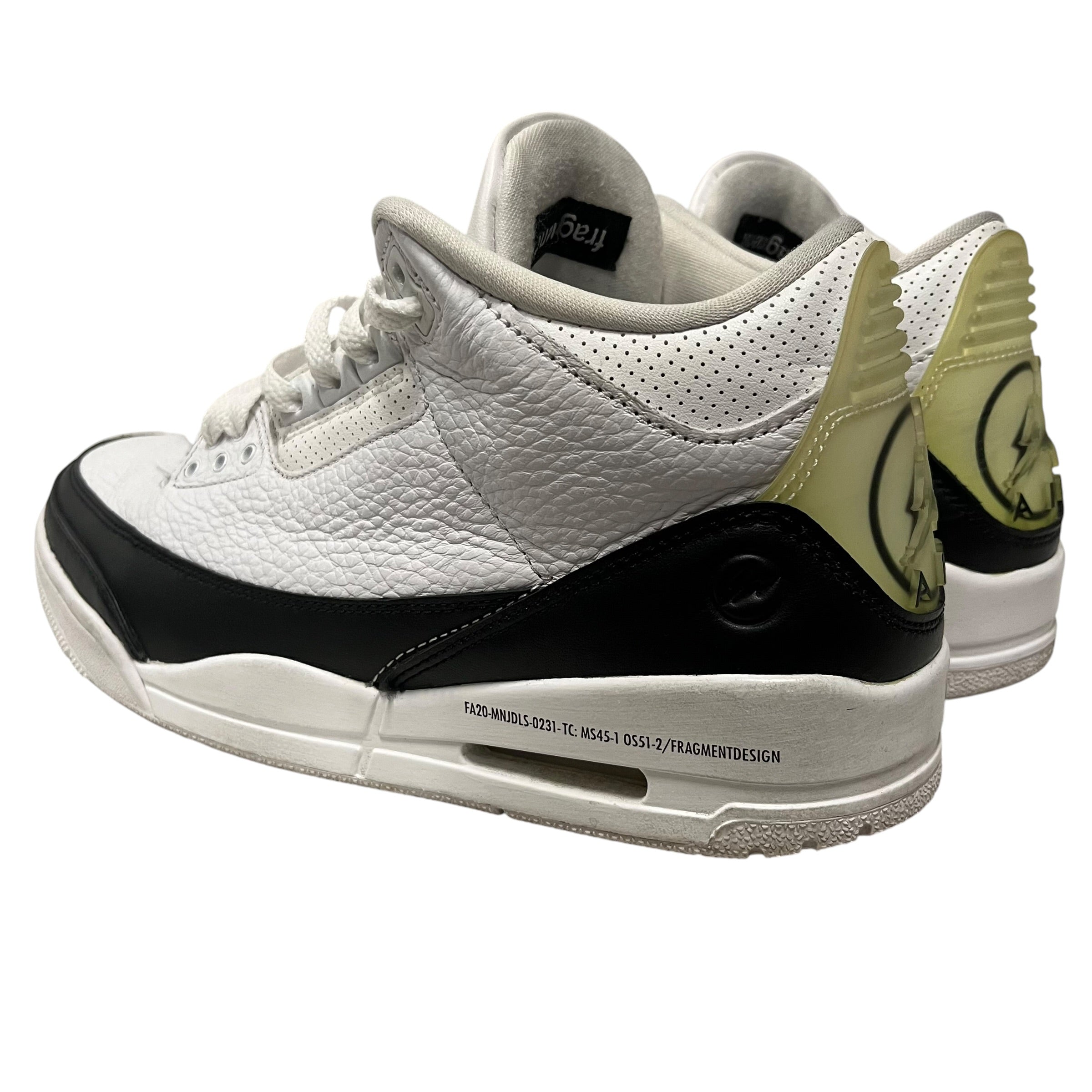JORDAN BRAND/Low-Sneakers/US 9.5/WHT/aj3 fragment view 2