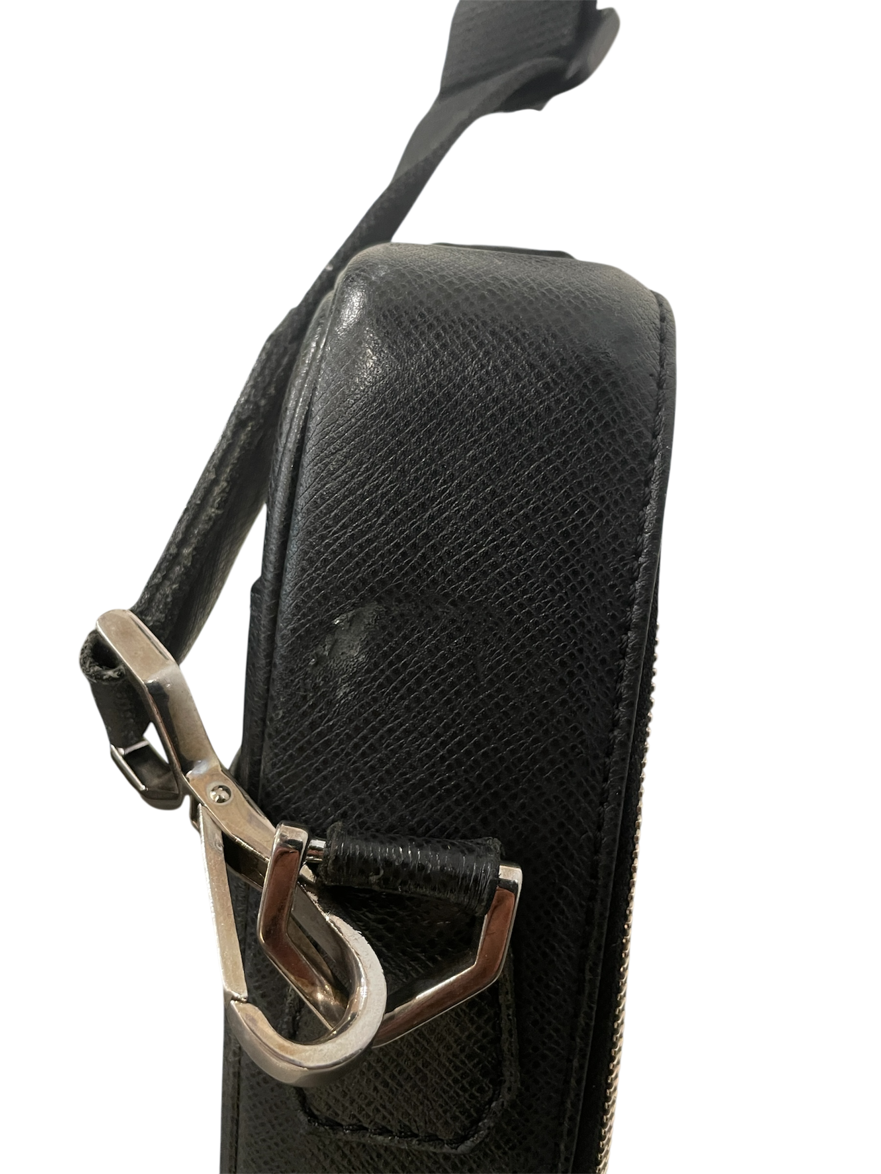 LOUIS VUITTON/Briefcase/Leather/BLK/LV BLK BRIEF CASE W STRAP view 9