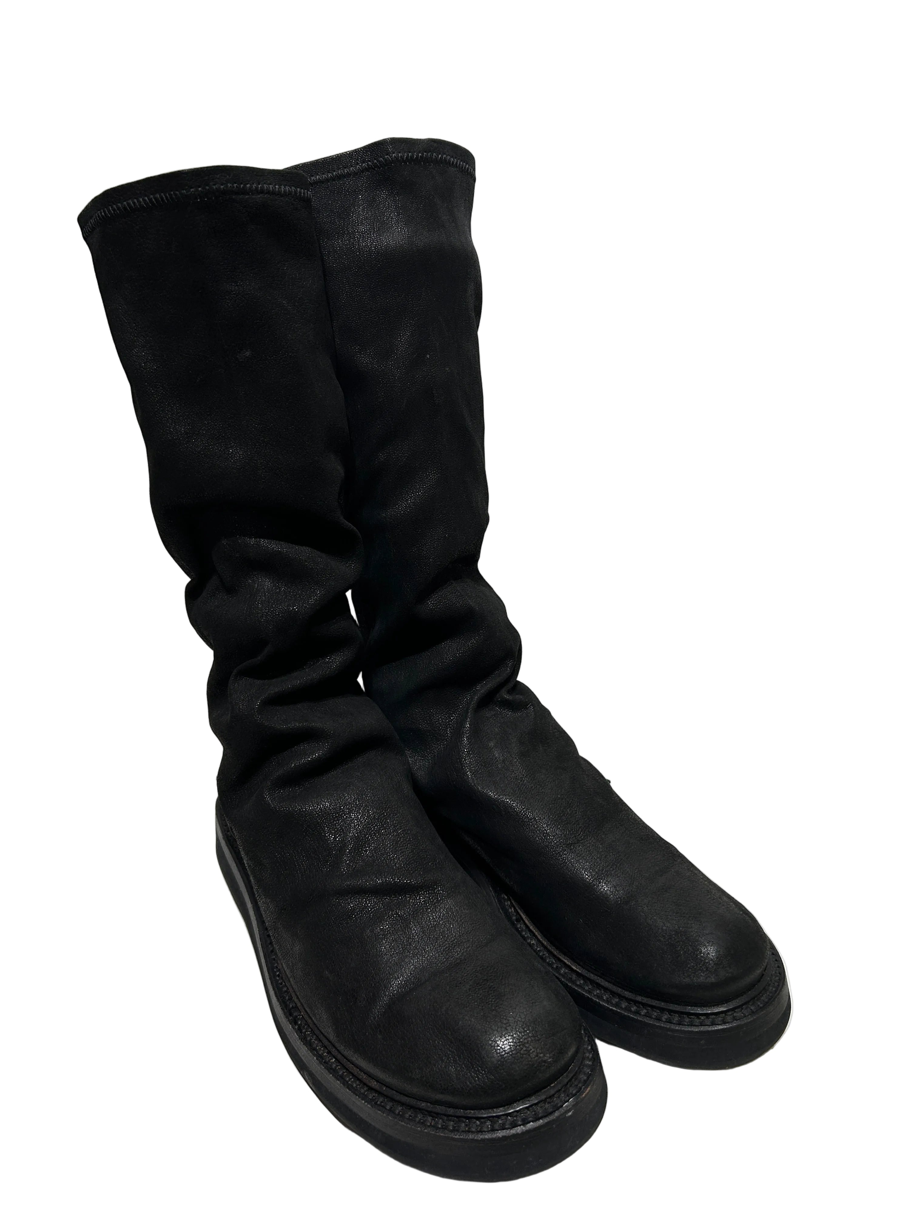 Rick Owens/Boots/US 7/Lambskin/BLK/LEATHER SOCK BOOTS view 1
