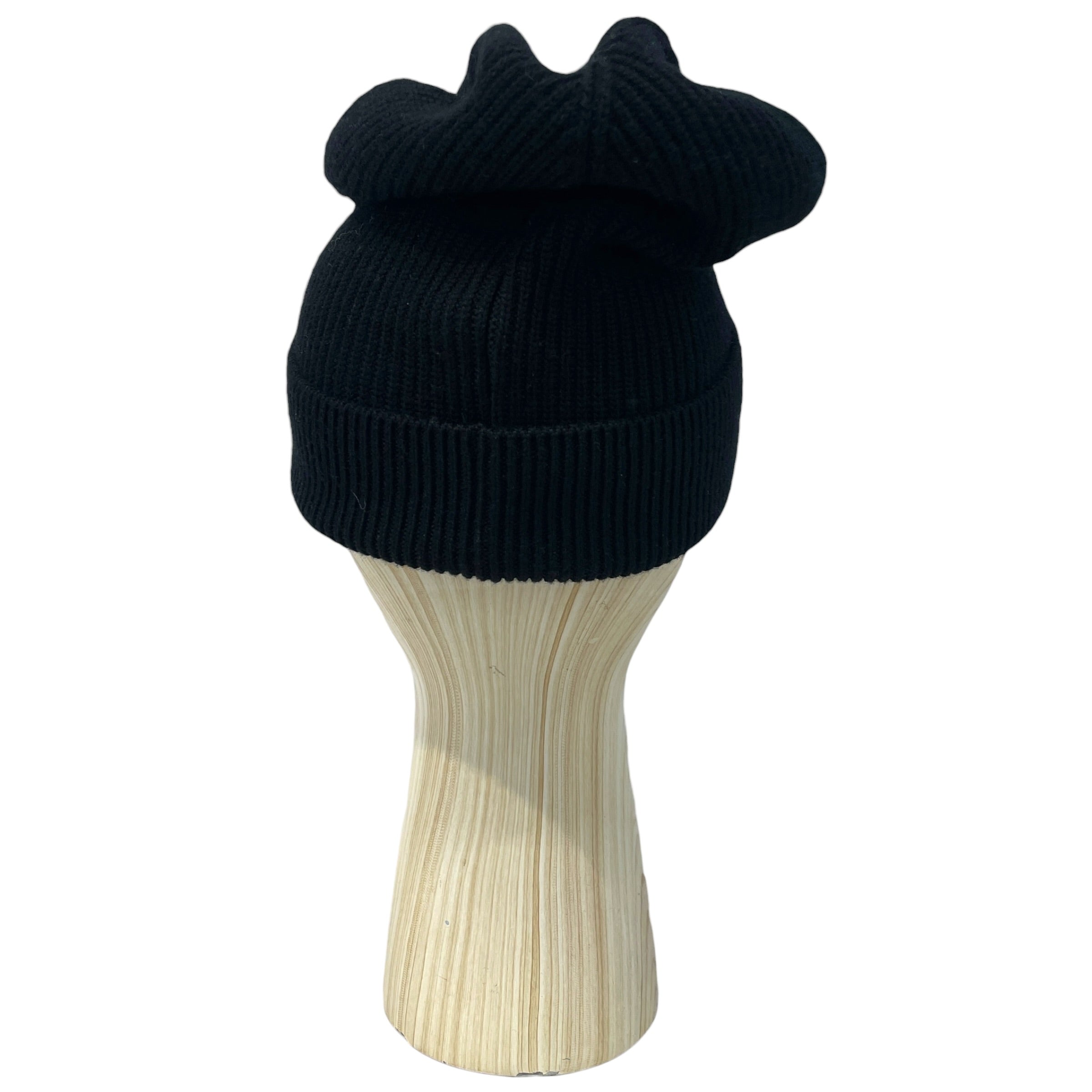 MONCLER/Beanie/Wool/BLK/Ribbed-Knit view 2