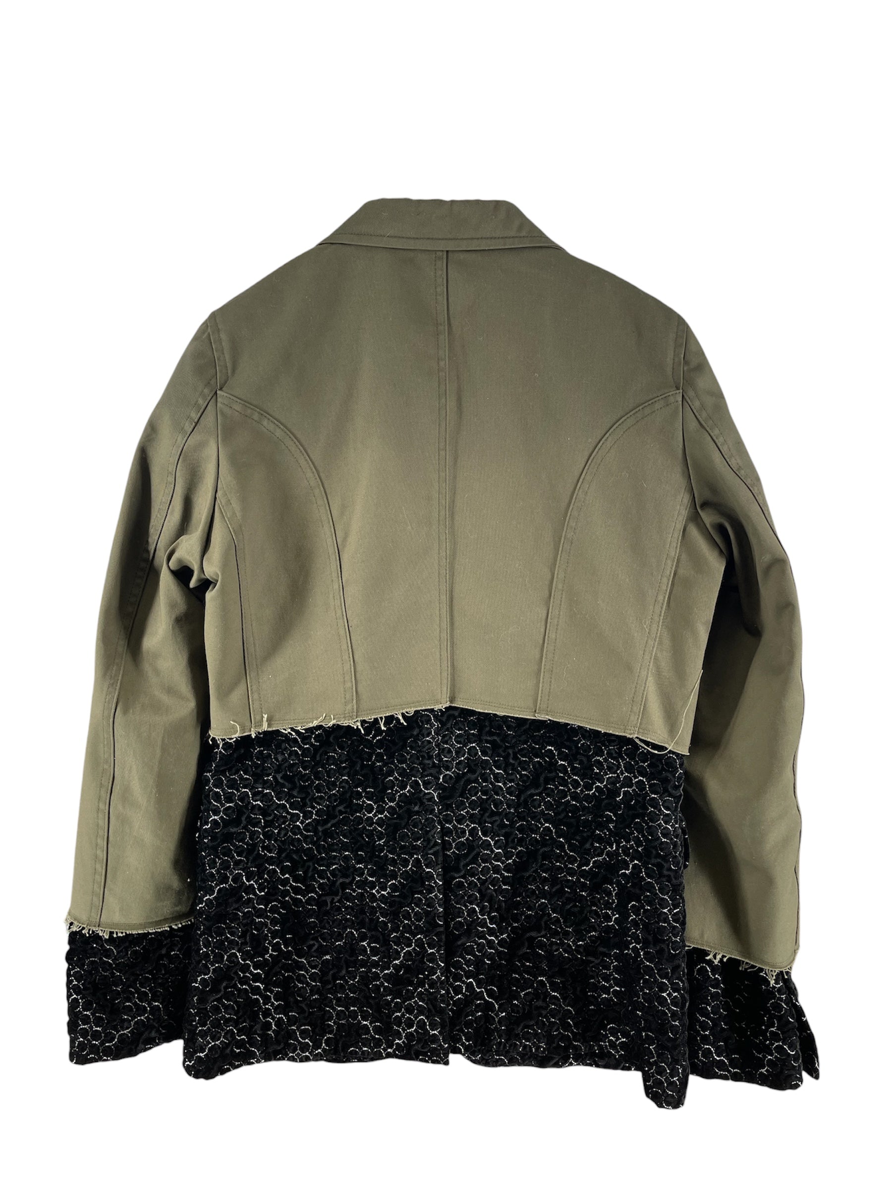 COMME des GARCONS/Trench Coat/S/Cotton/GRN/RUNWAY FALL 2025 view 2