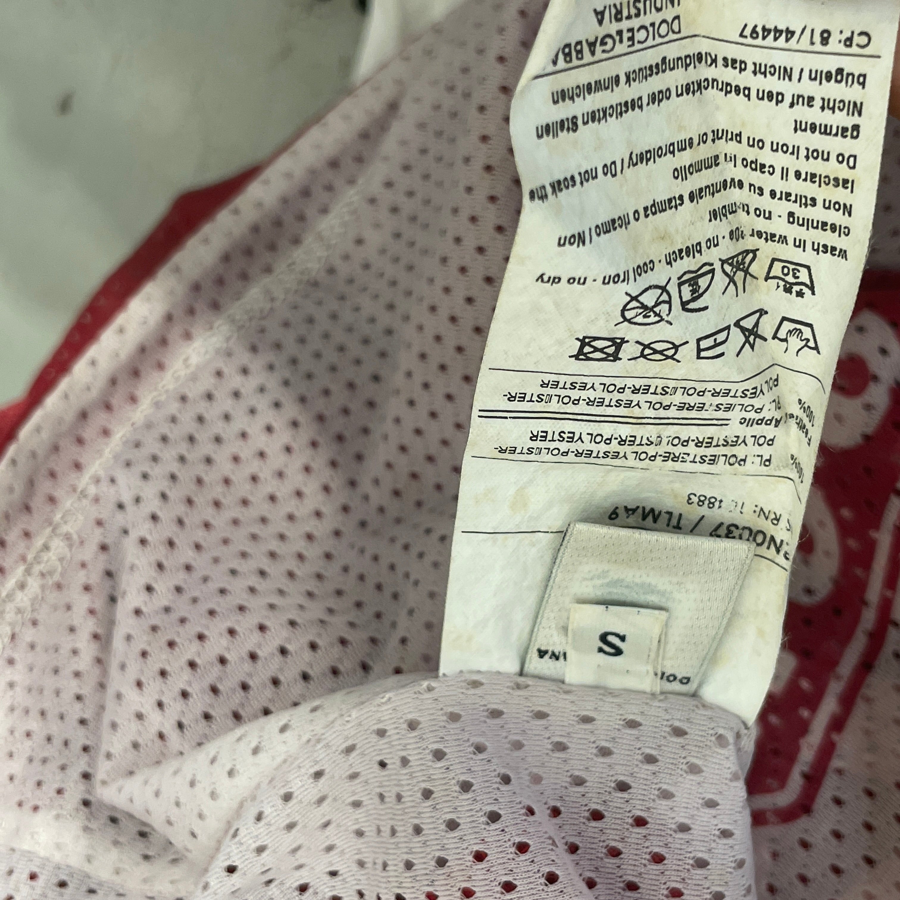 D&G/Tank Top/S/Polyester/RED/RUGBY UNION JERSEY view 4