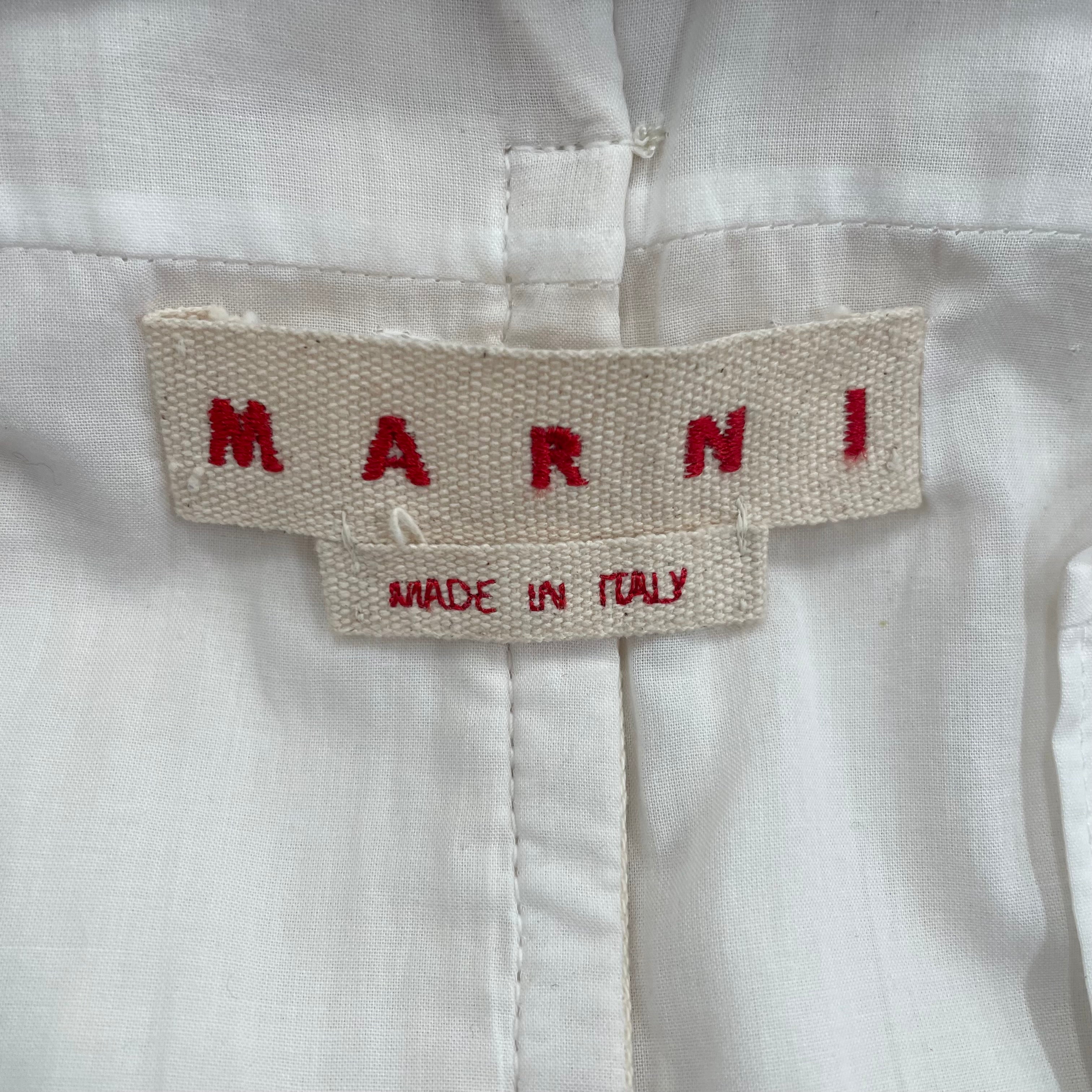 MARNI/Denim Jkt/36/Cotton/WHT/ view 3