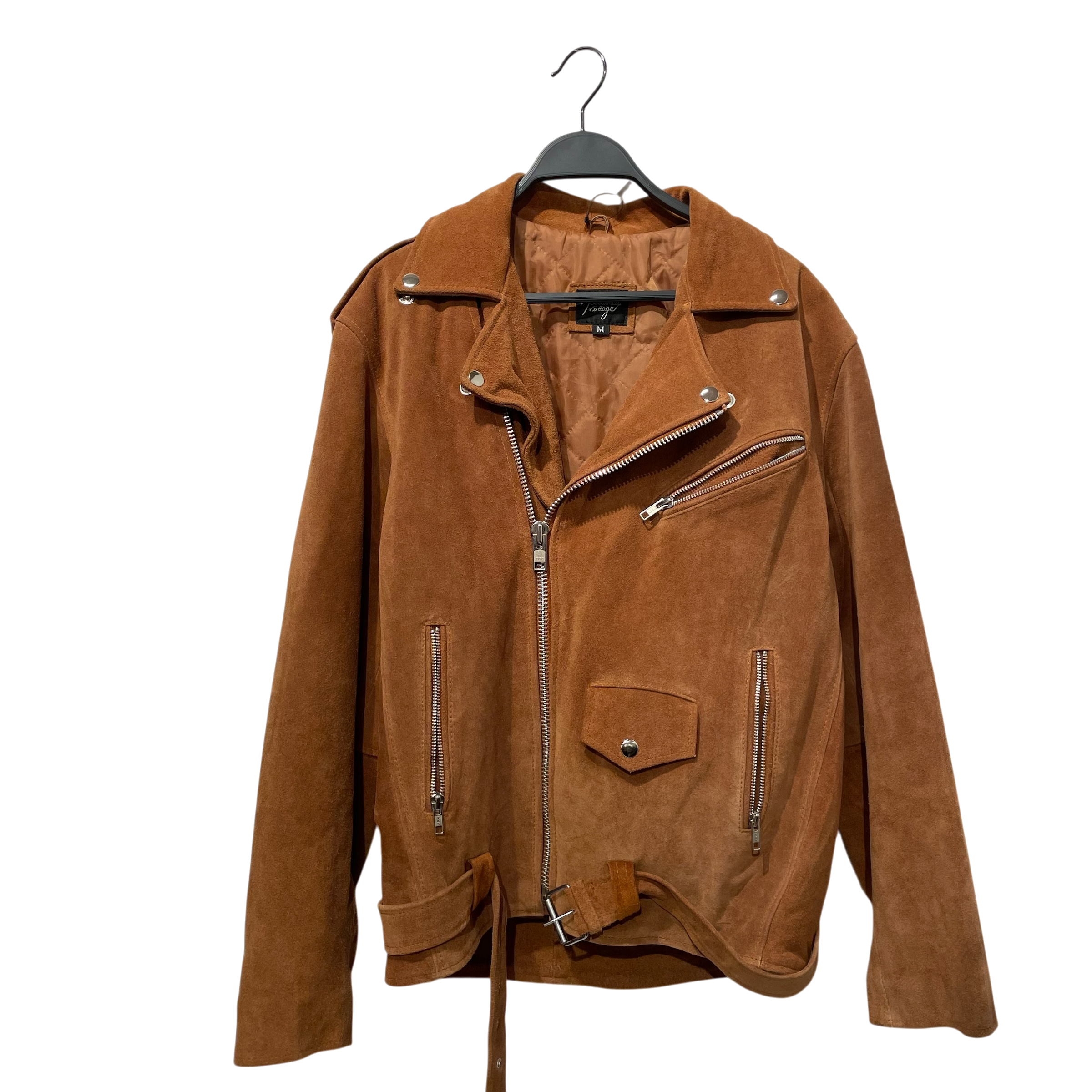 RECLAIMED VINTAGE/Leather Jkt/S/Suede/CML/FRINGE view 1