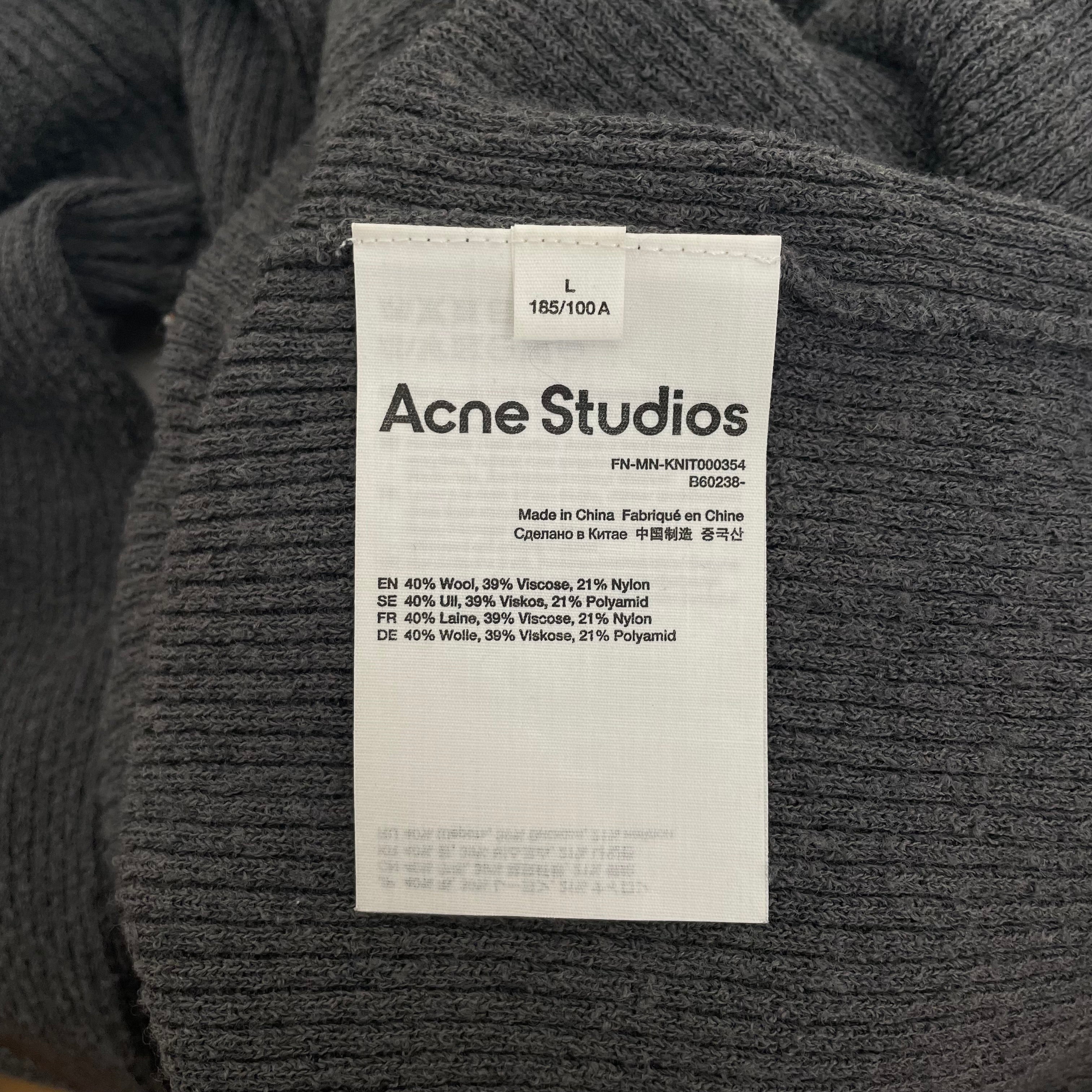 Acne Studios/Sweater/L/Wool/GRY/TURTLENECK LIGHT KNIT view 4