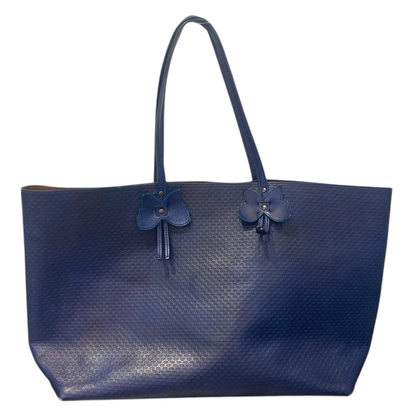 BOTTEGA VENETA/Tote Bag/Leather/BLU/Micro Butterfly