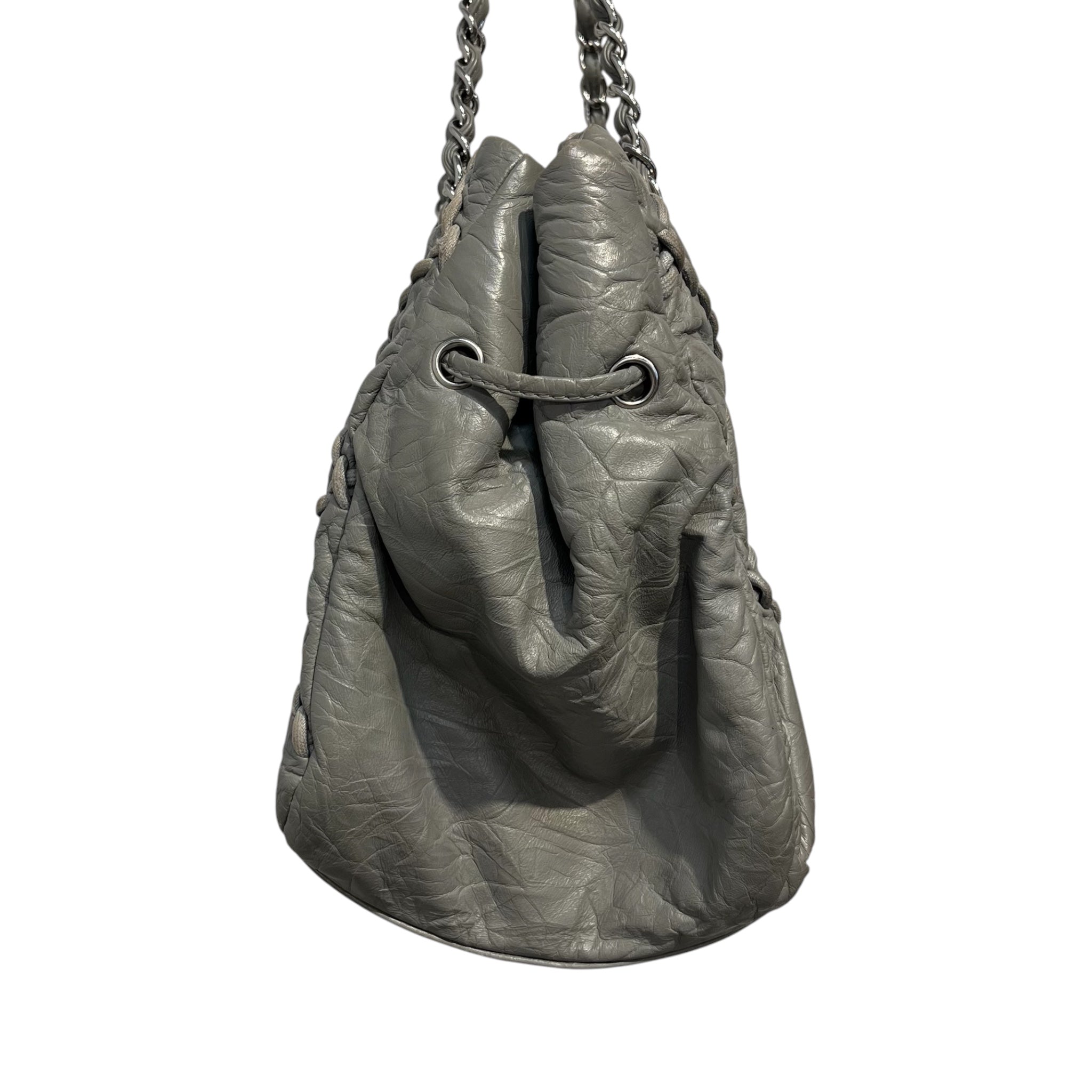 CHANEL/Hand Bag/Leather/GRY/ultra stittch 14716870 view 5