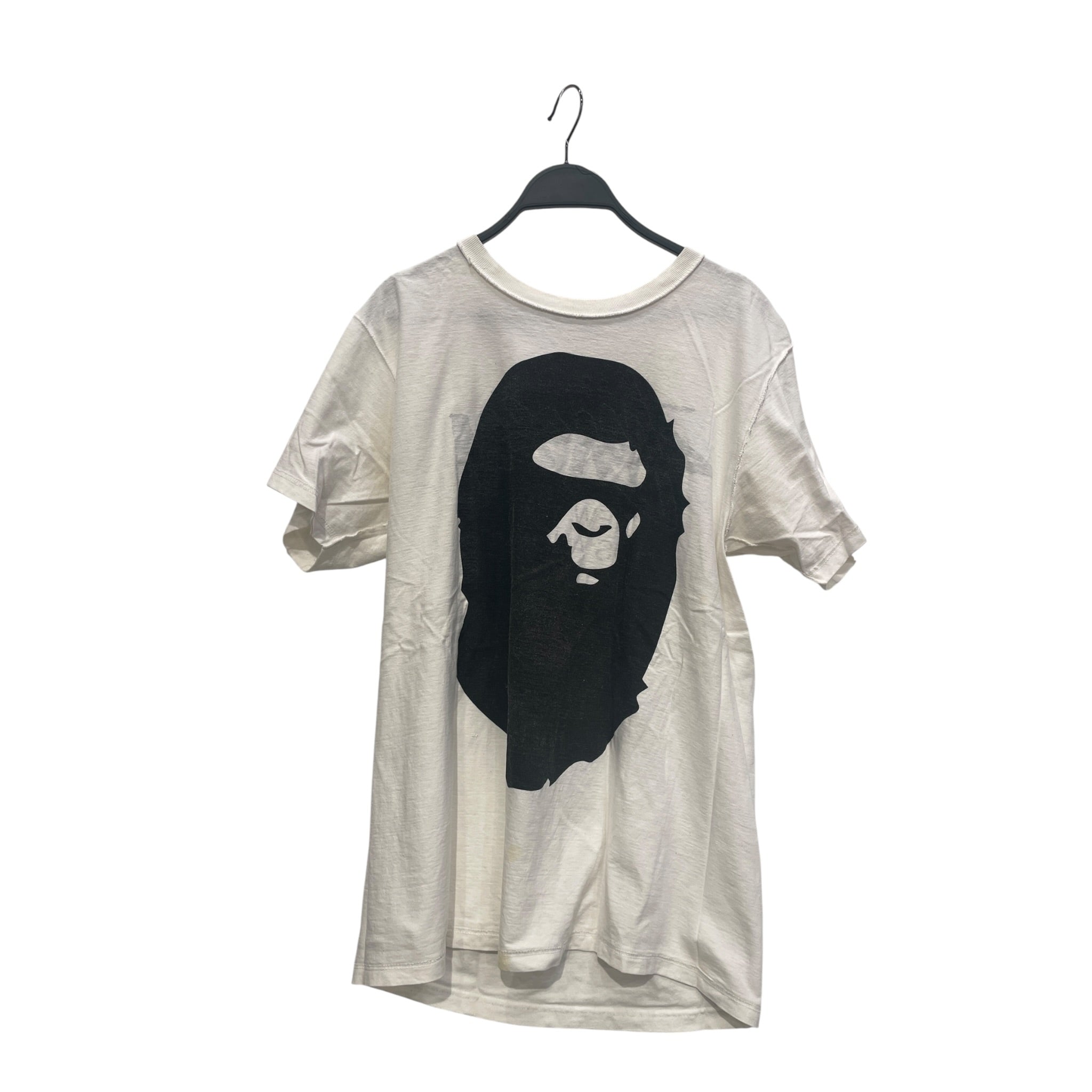 STUSSY/BAPE STA!/3|4S Cut & Sew/M/Cotton/WHT/WORLD TOUR BAPE view 3