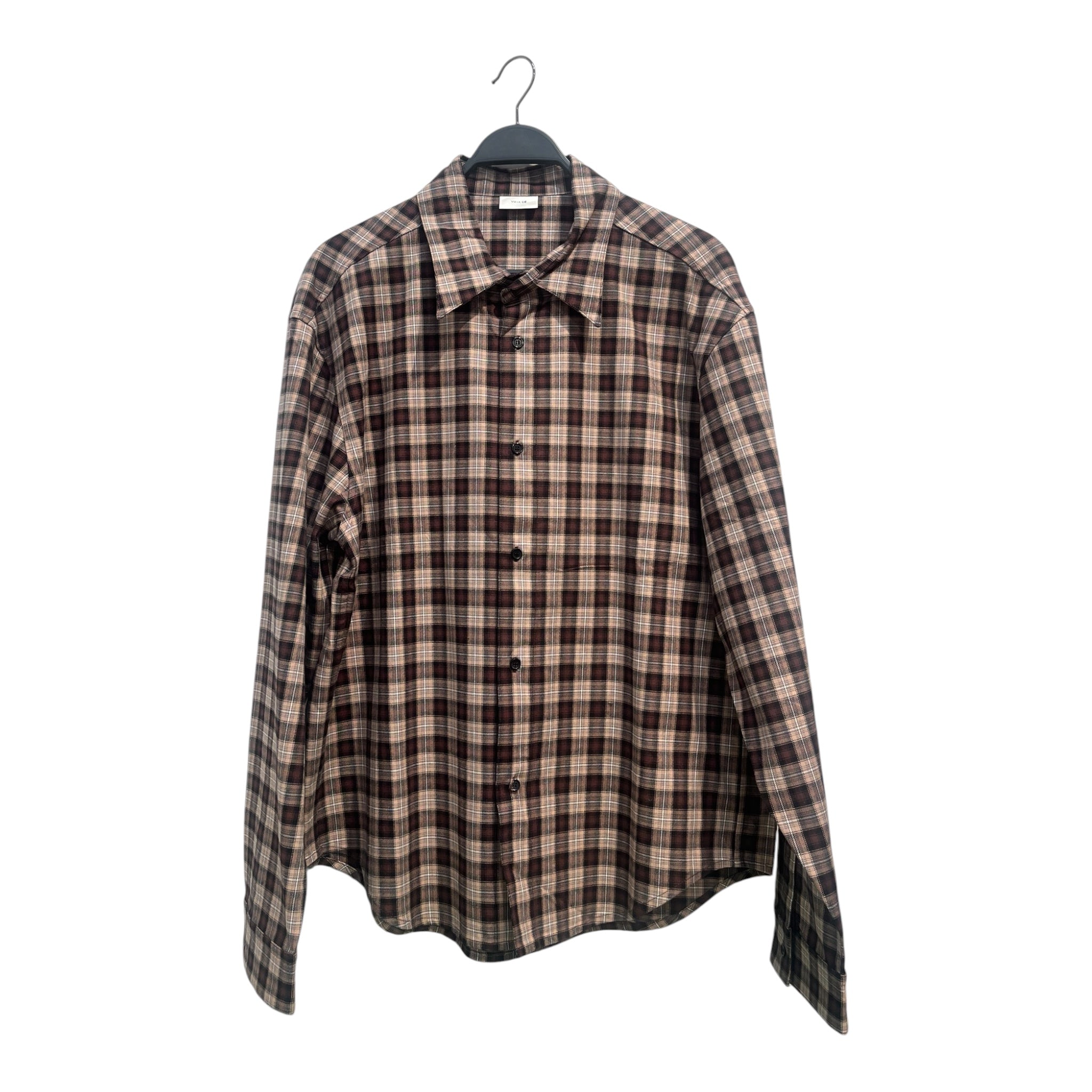 VUJA DE/LS Blouse/Plaid/Cotton/BRW/ view 1