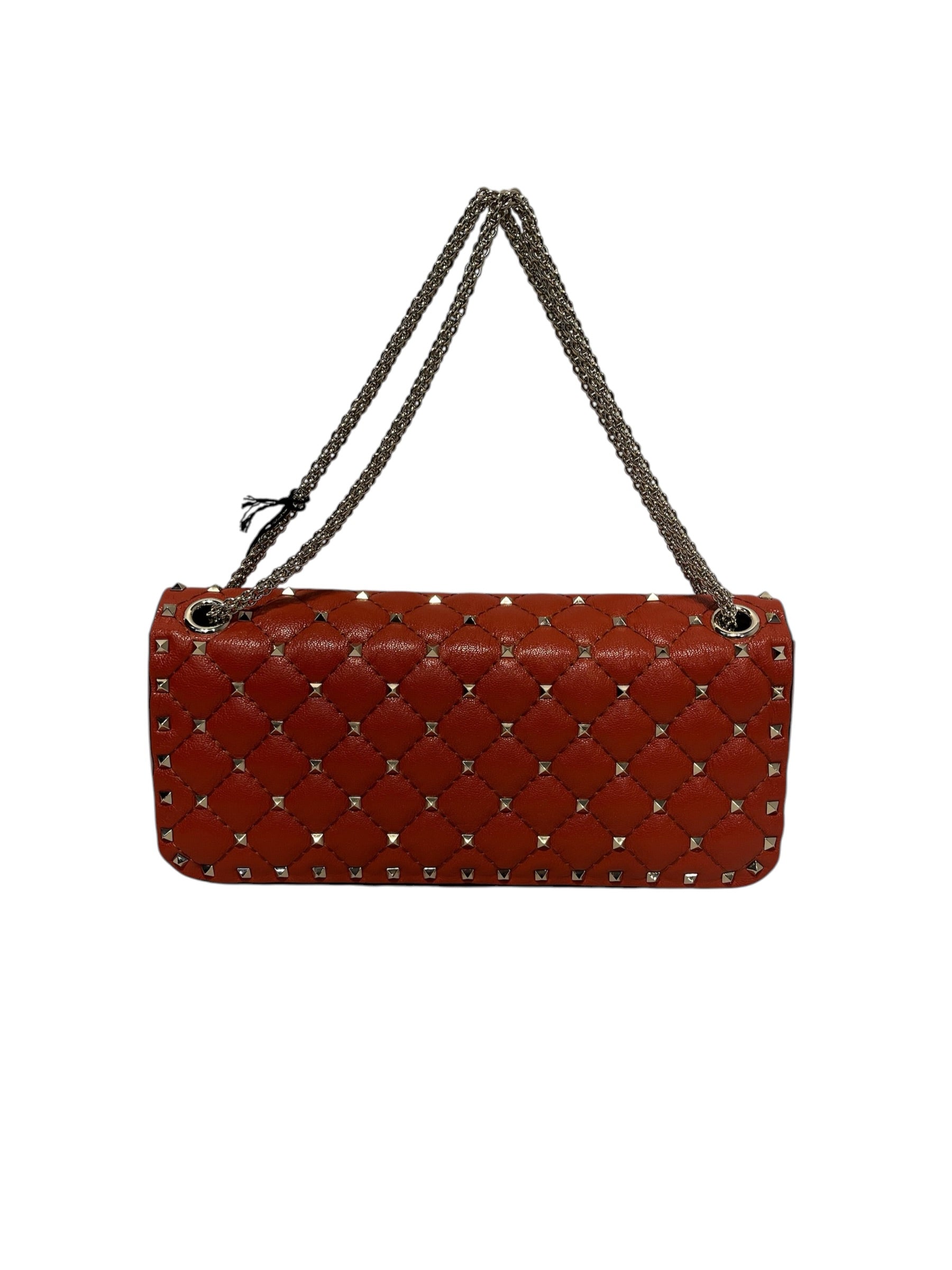 VALENTINO GARAVANI/Cross Body Bag/Leather/RED/Rockstud view 3