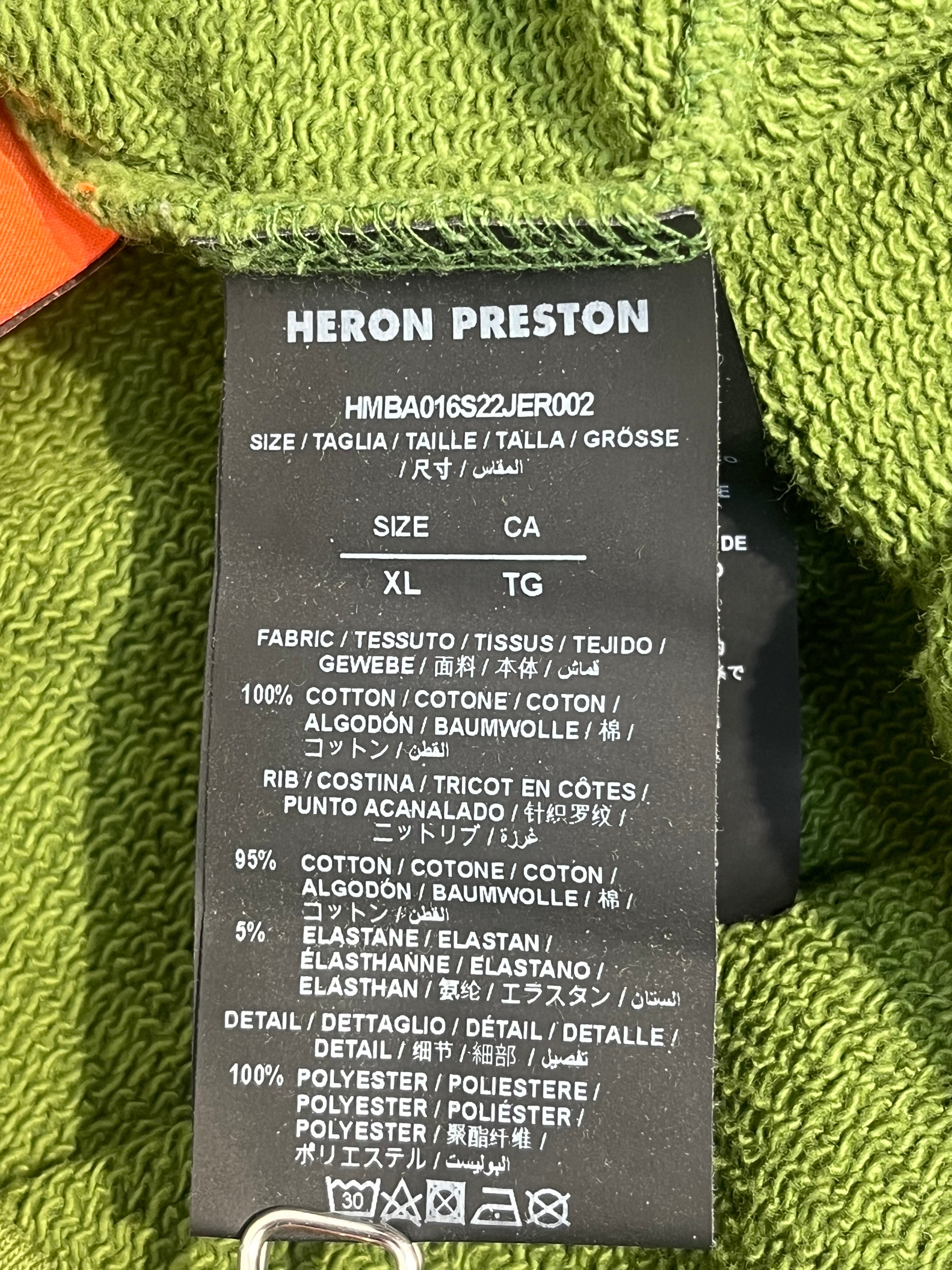 HERON PRESTON/Sweatshirt/XL/Graphic/Cotton/GRN/2 cranes earth logo patch view 4