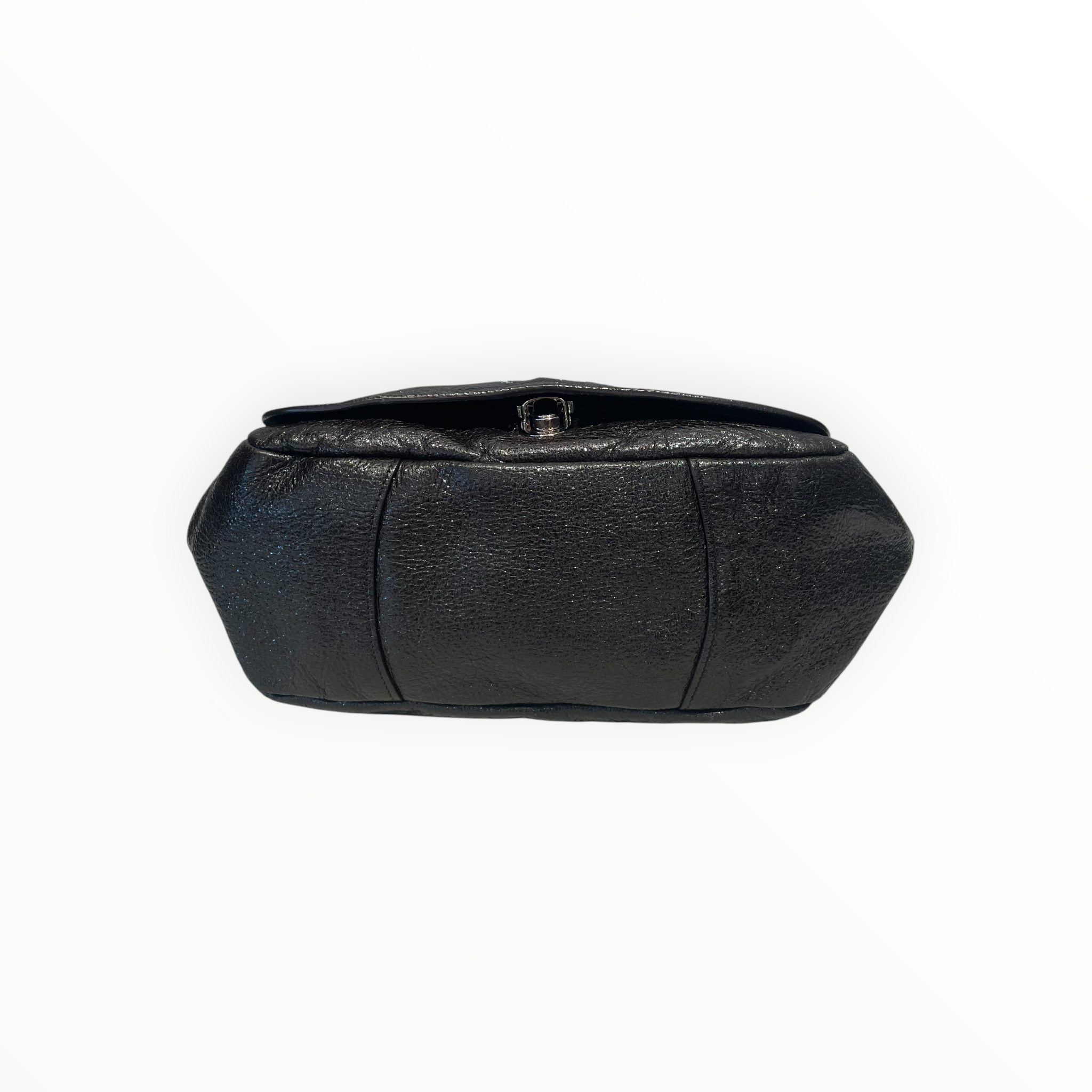 PRADA/Hand Bag/Leather/BLK/METALLIC CERVO view 3