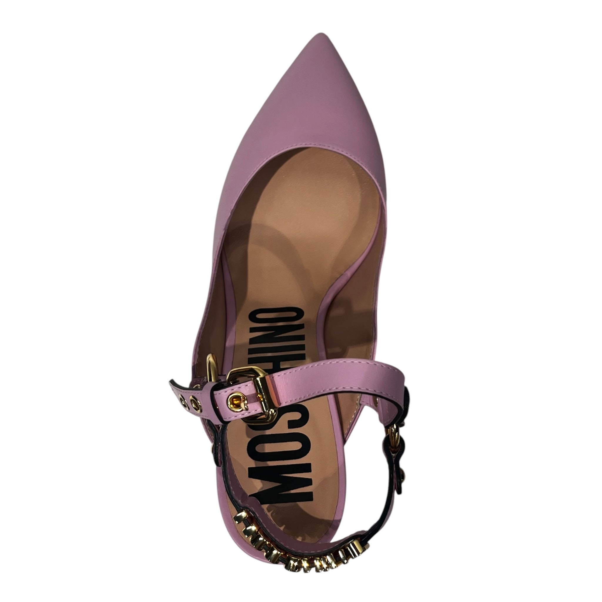 MOSCHINO/Heels/EU 39/Leather/PPL/55MM PUMPS / LILAC / STRAP view 3