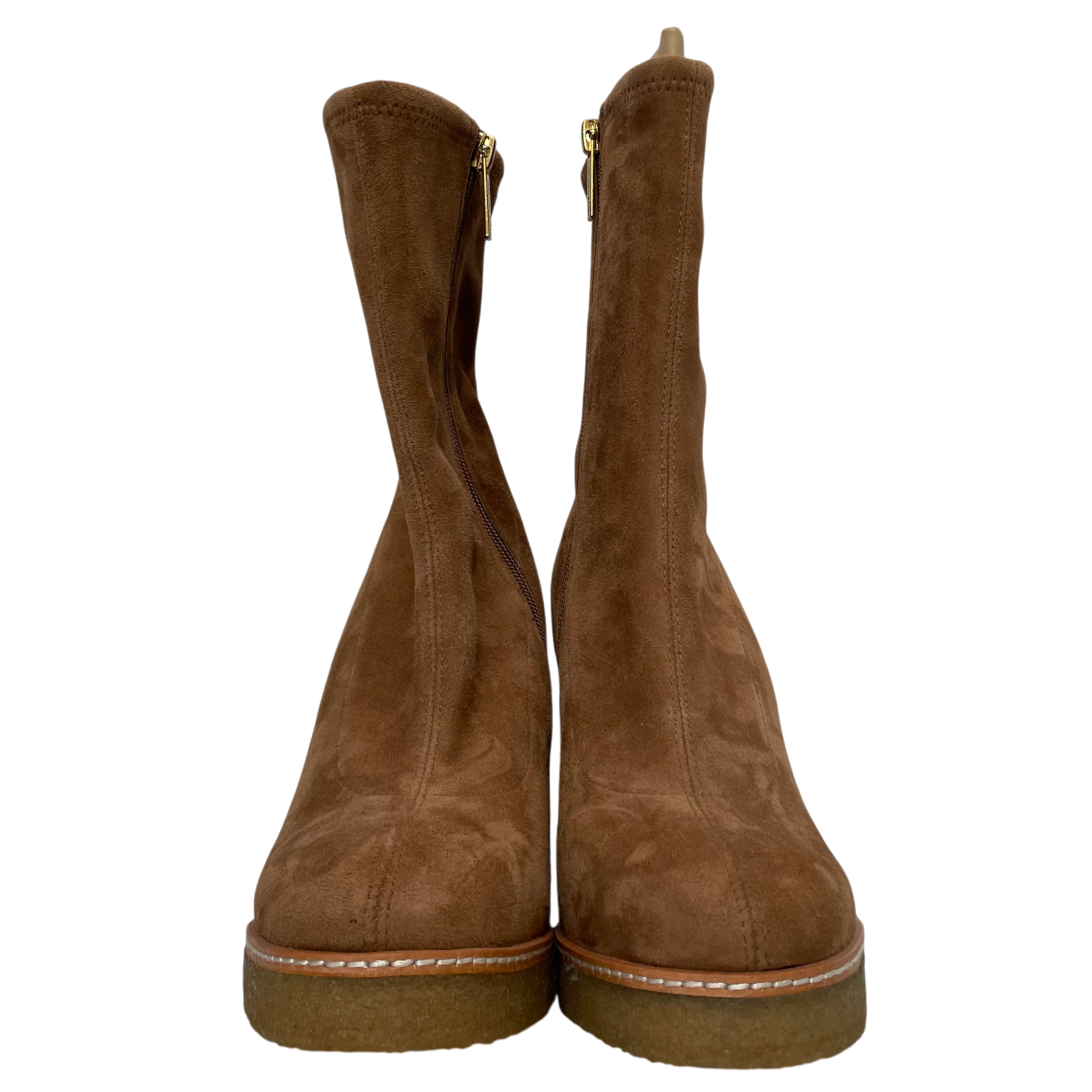 VERONICA BEARD/Boots/US 8/Suede/CML/Suede Arlo Boots view 3