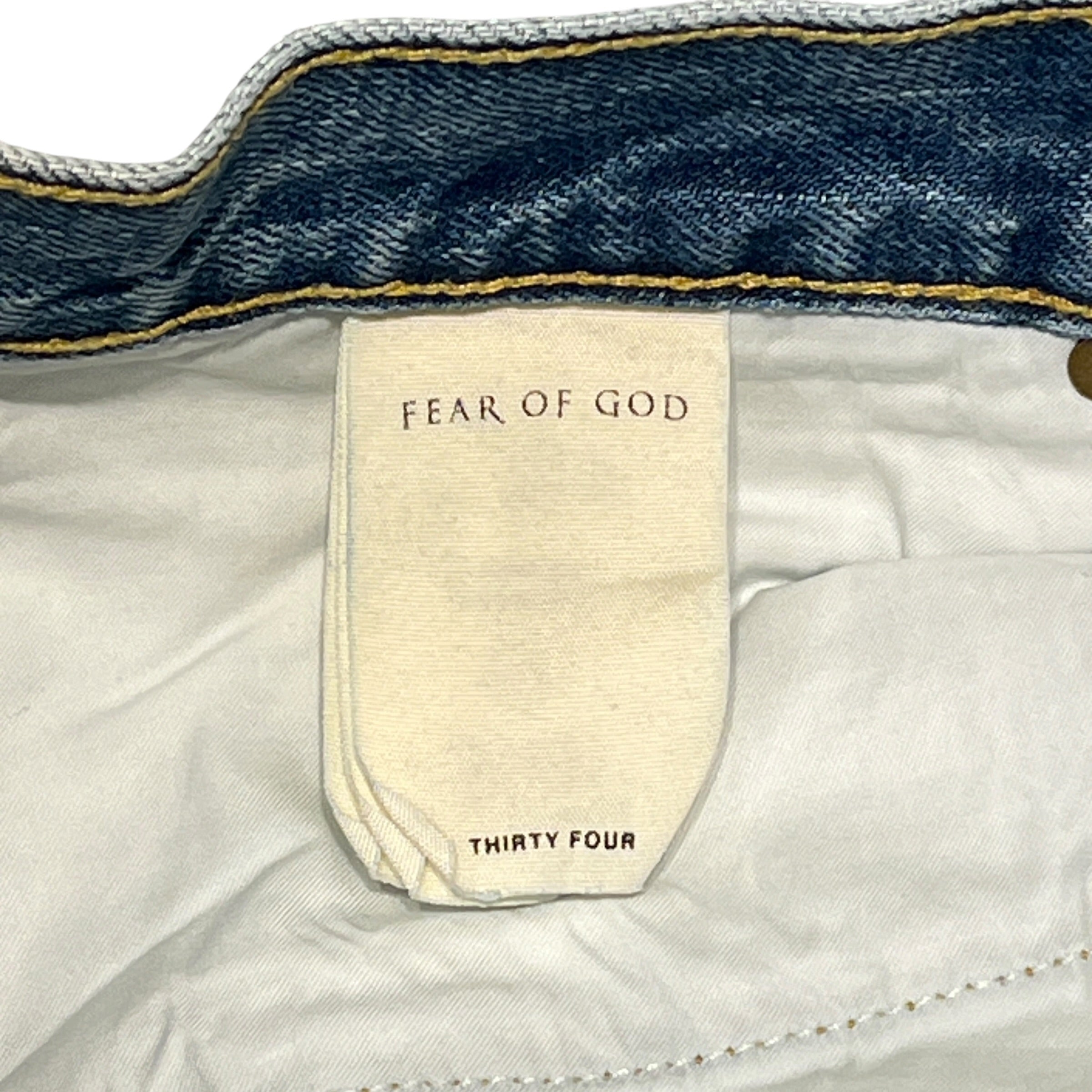 FEAR OF GOD/Pants/34/Denim/BLU/DARK WASH ZIPPERS ON ANKLES view 4