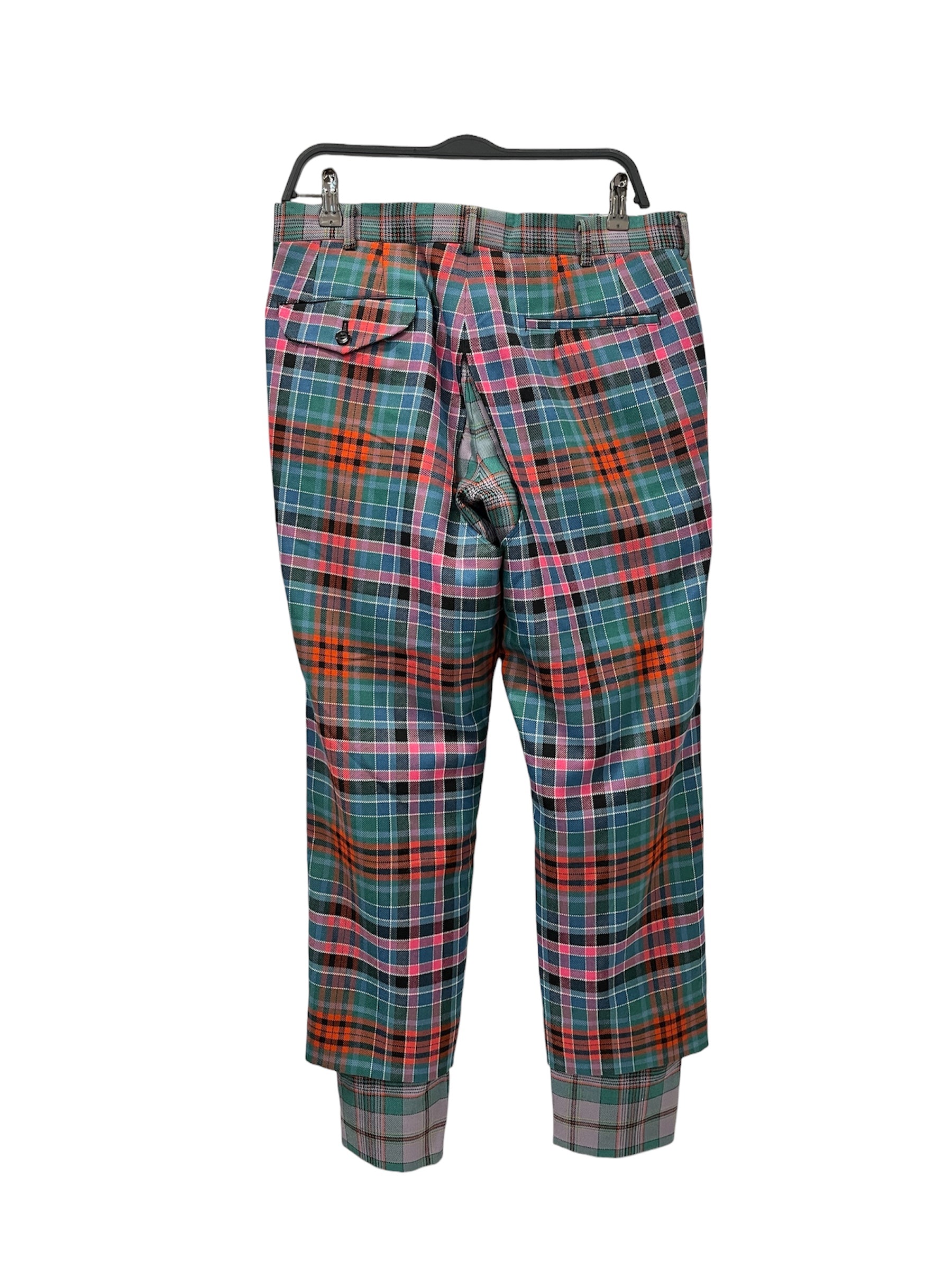 COMME des GARCONS HOMME PLUS/Straight Pants/M/Multicolor/Wool/Plaid/PL-P013 view 2