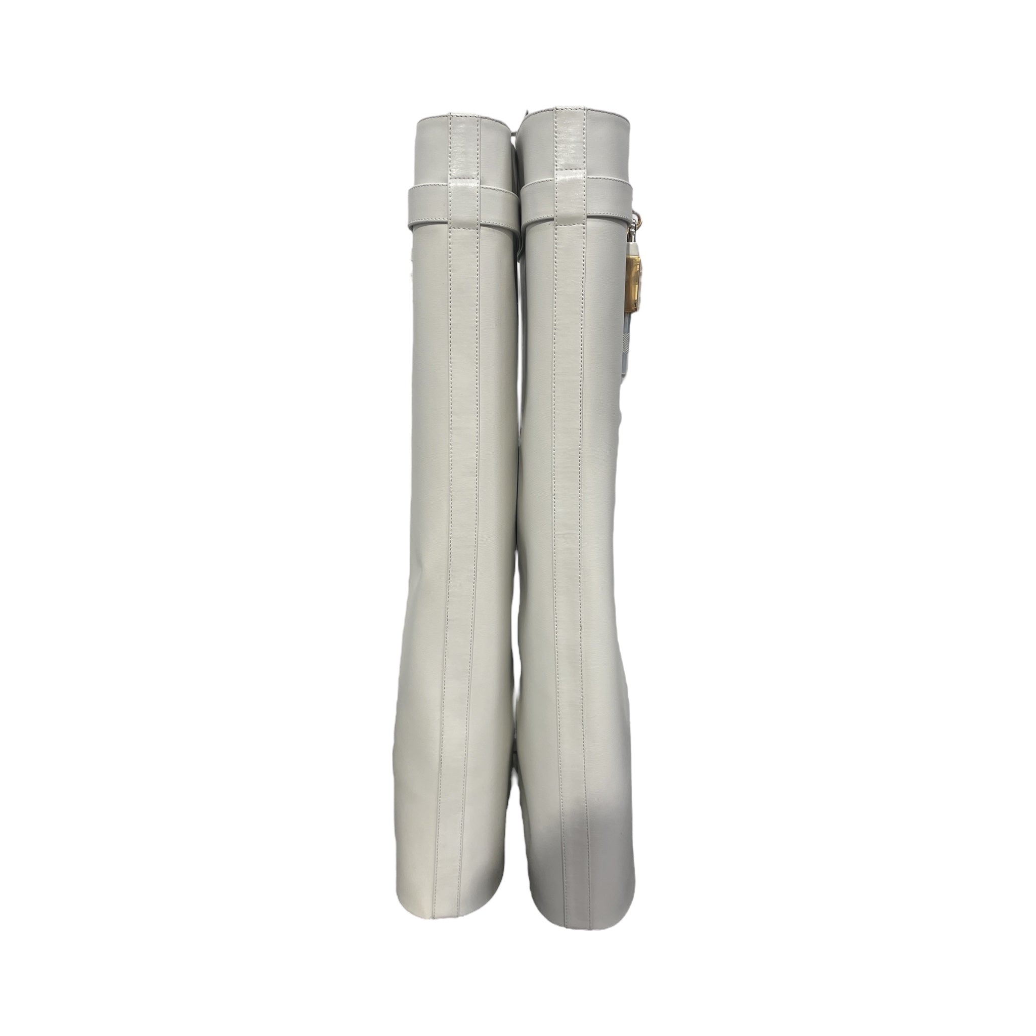 GIVENCHY/Long Boots/EU 43/Leather/WHT/Shark Lock Boots view 3