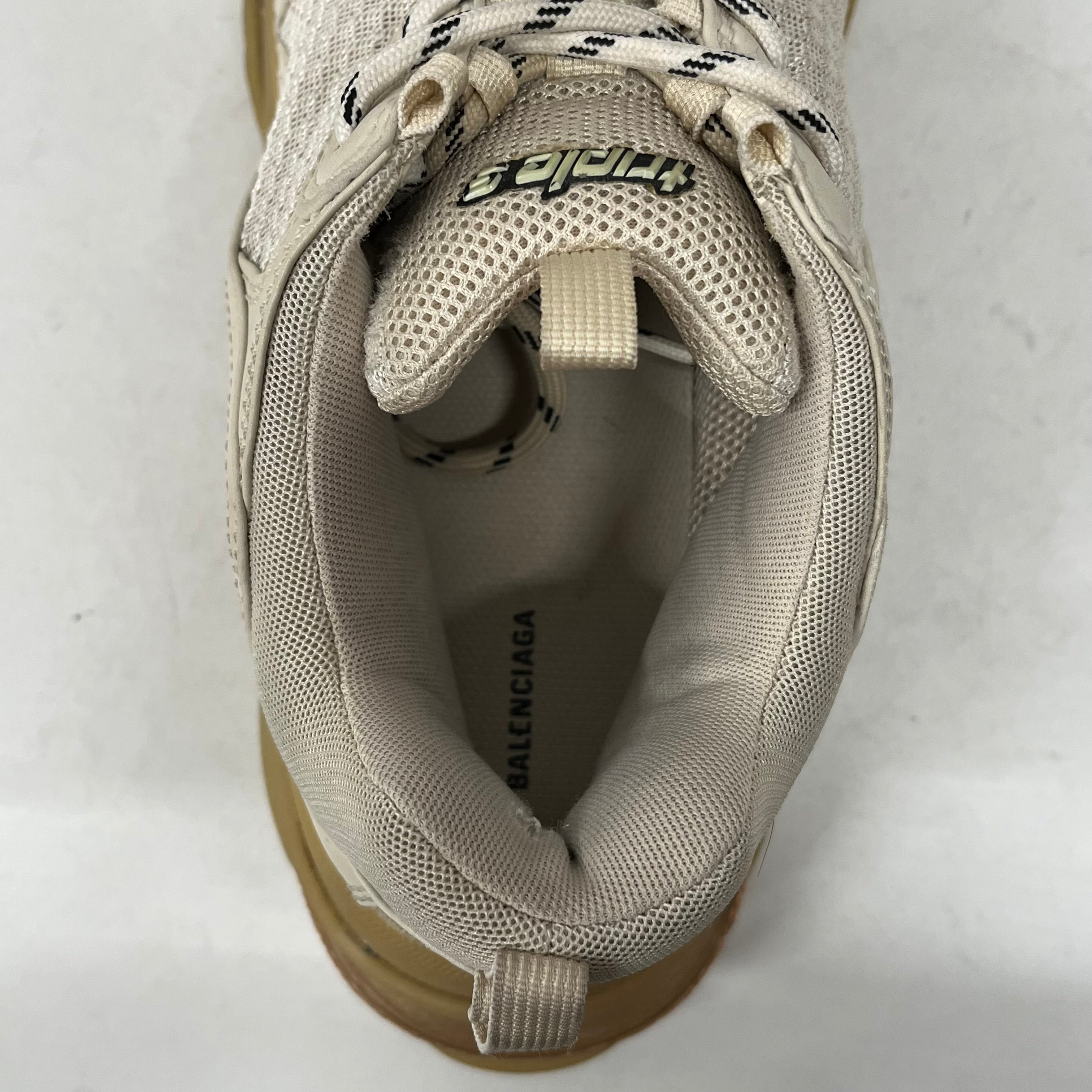 BALENCIAGA/Low-Sneakers/US 12/CRM/TRIPLE S CLEAR SOLE view 3