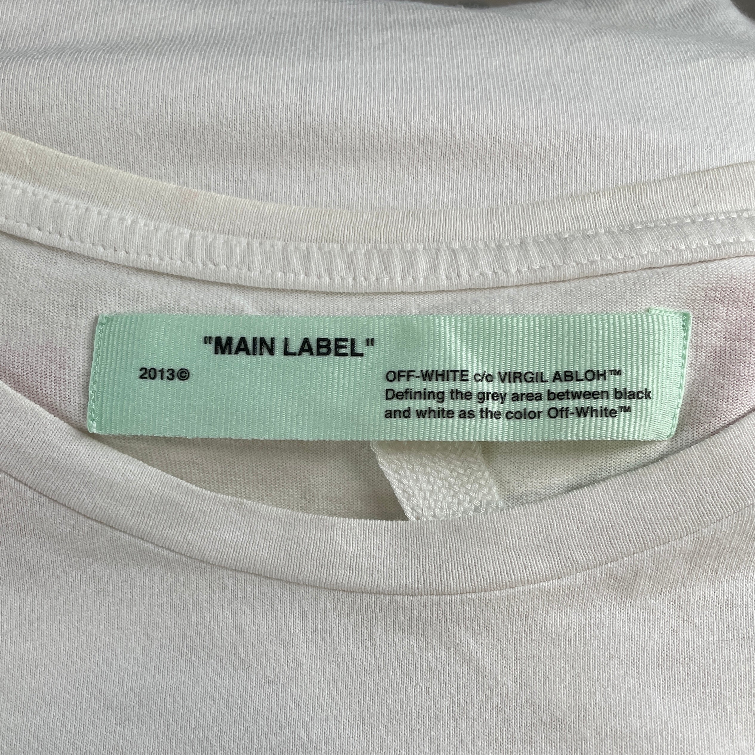 OFF-WHITE/T-Shirt/XL/Cotton/WHT/BART SIMPSON/PNK ARROW BACK view 3