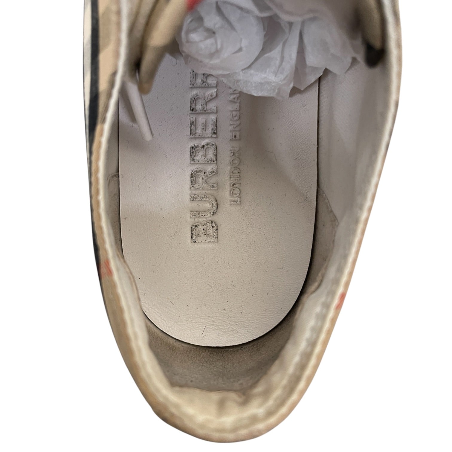 BURBERRY LONDON/Low-Sneakers/EU 37.5/Plaid/BEG/BURBERRY JACK VINTAGE CHECK view 3
