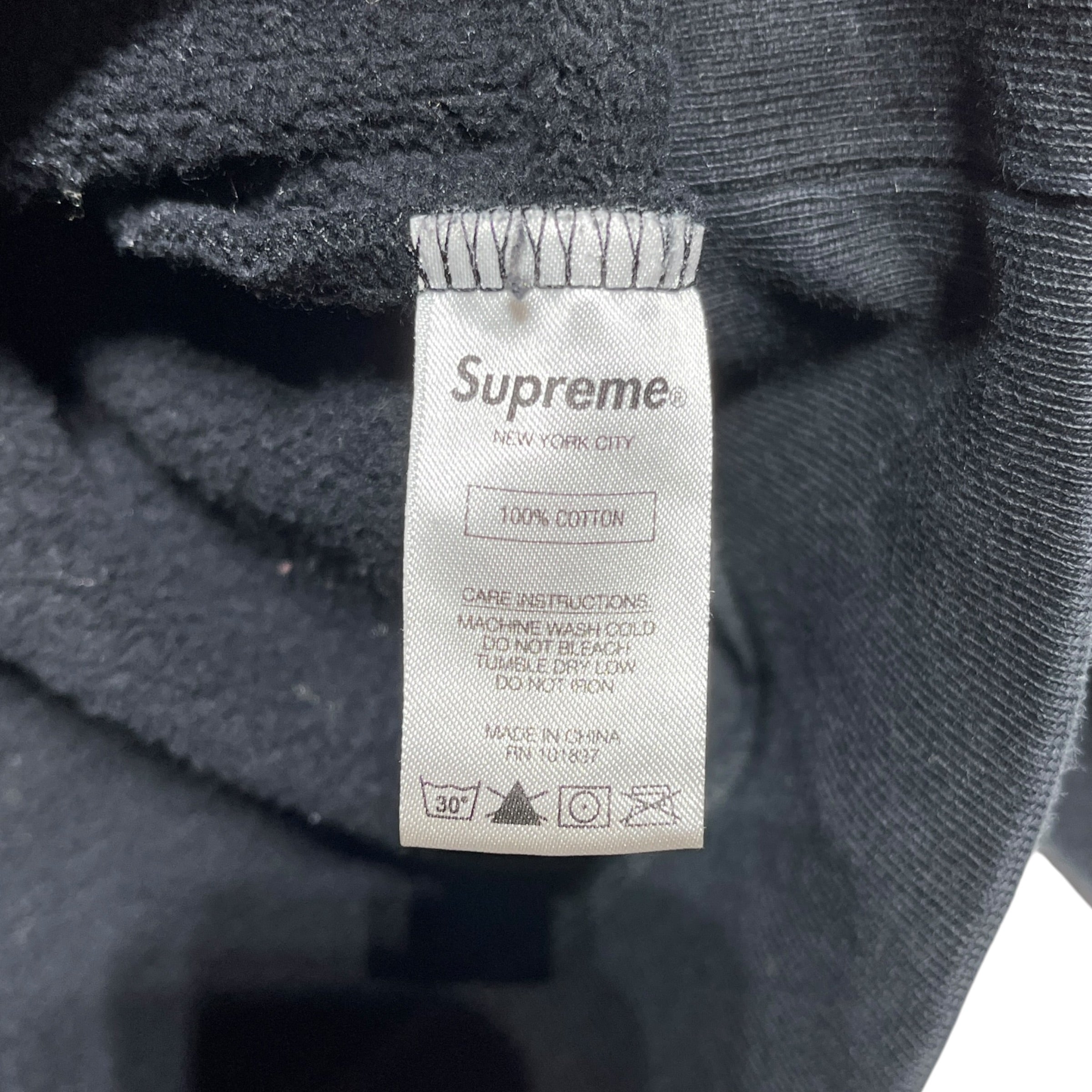 Supreme/Hoodie/M/Cotton/BLK/SLEEVE LOGO view 4