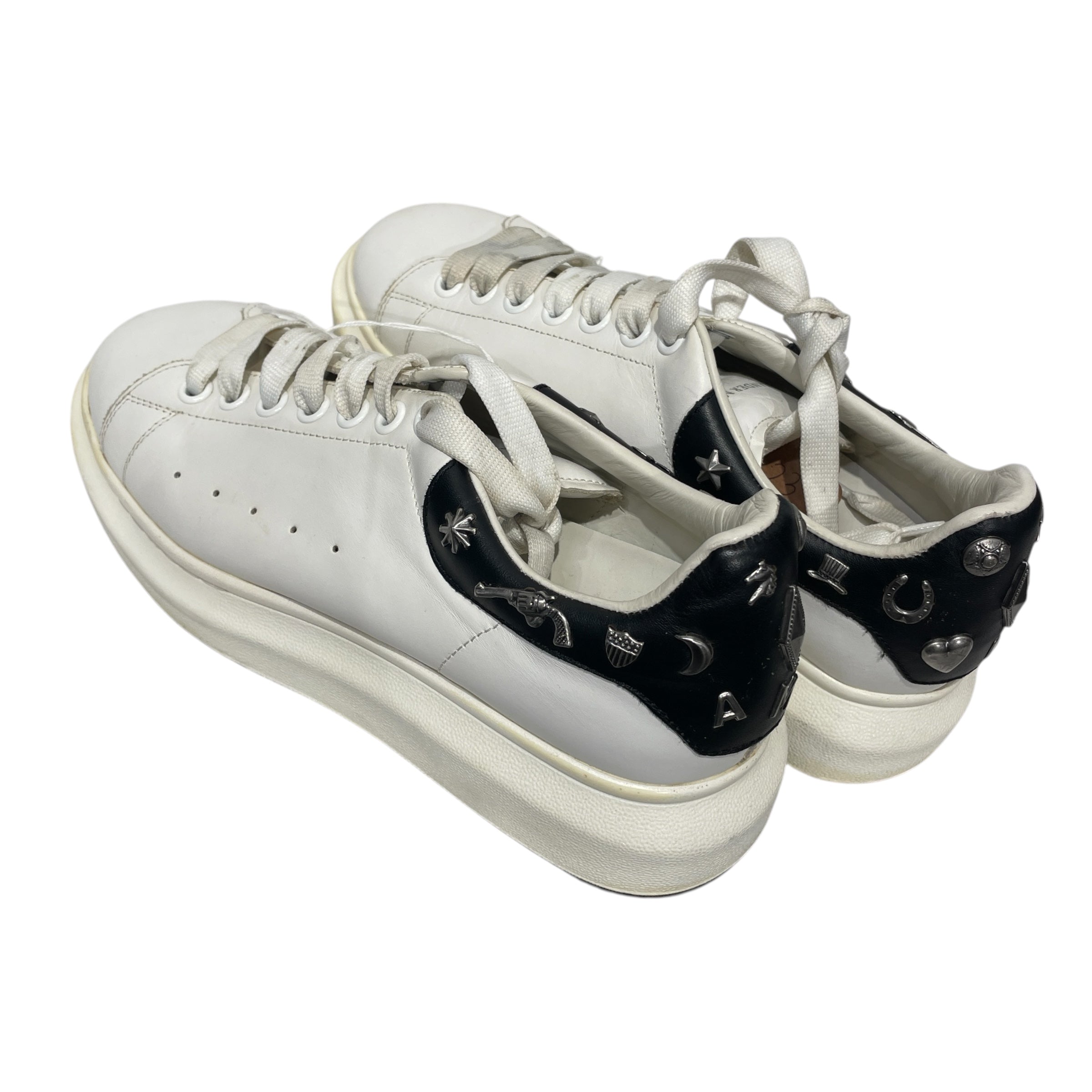Alexander McQueen/Low-Sneakers/EU 40.5/Leather/WHT/Oversized Sneaker view 2