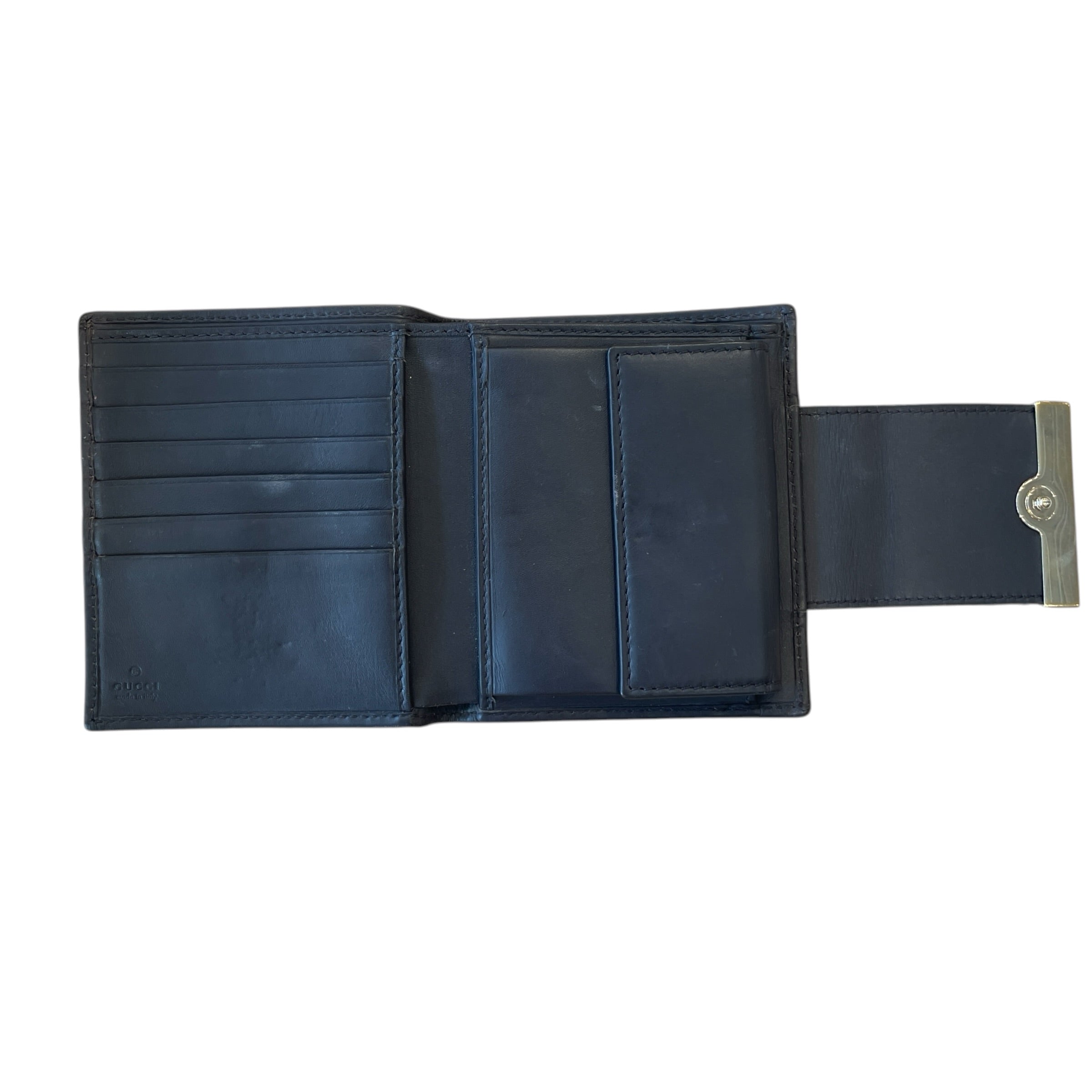 GUCCI/Bifold Wallet/Monogram/Leather/CML/L's/CANVAS / REDGREENFLAP view 4