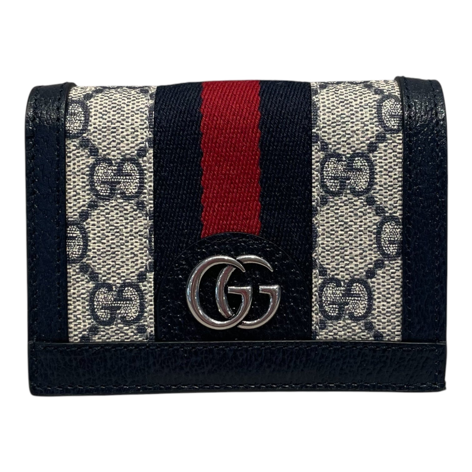 GUCCI/Bifold Wallet/NVY/L's/Ophidia GG Supreme view 1