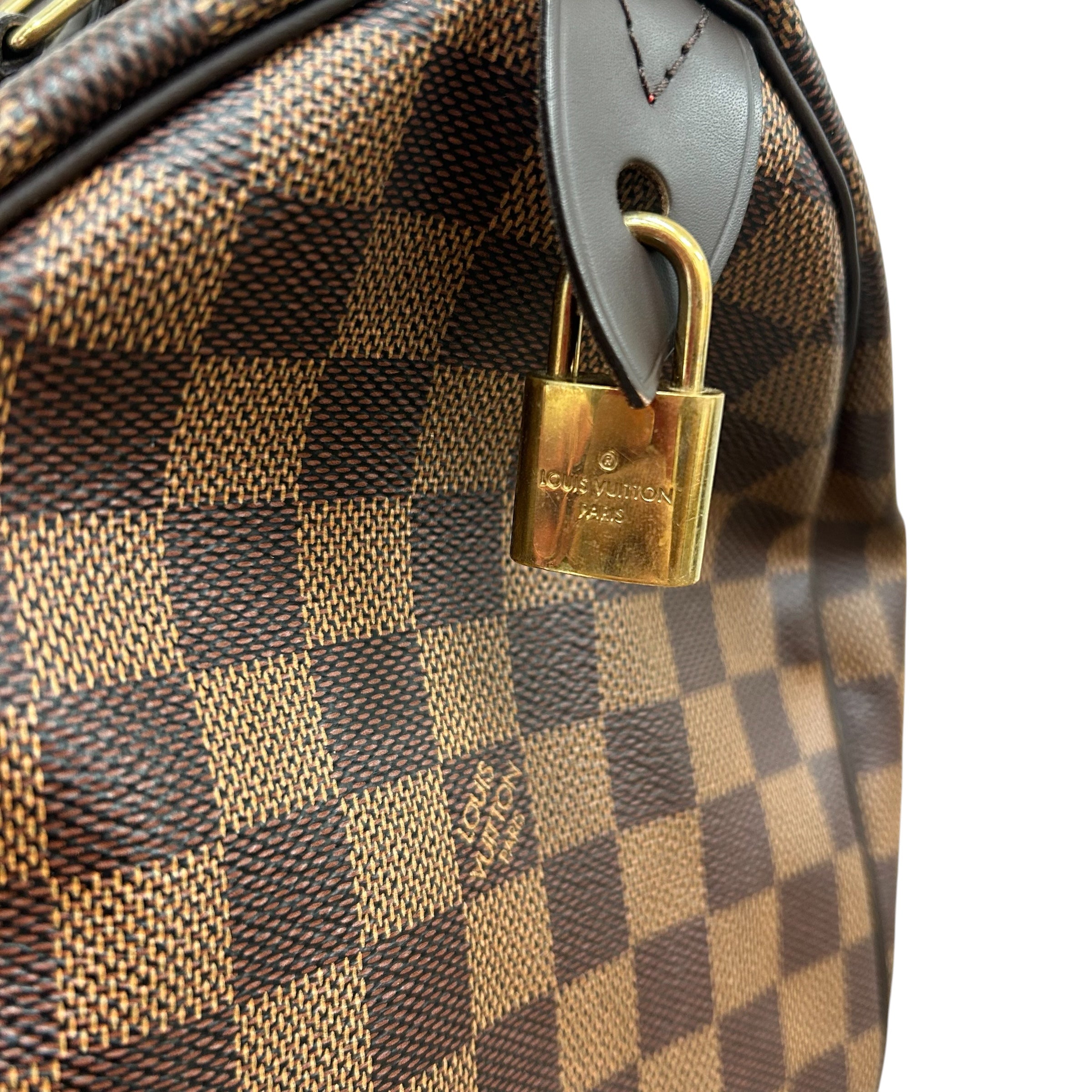 LOUIS VUITTON/Hand Bag/Monogram/Leather/BRW/Damier Speedy view 7