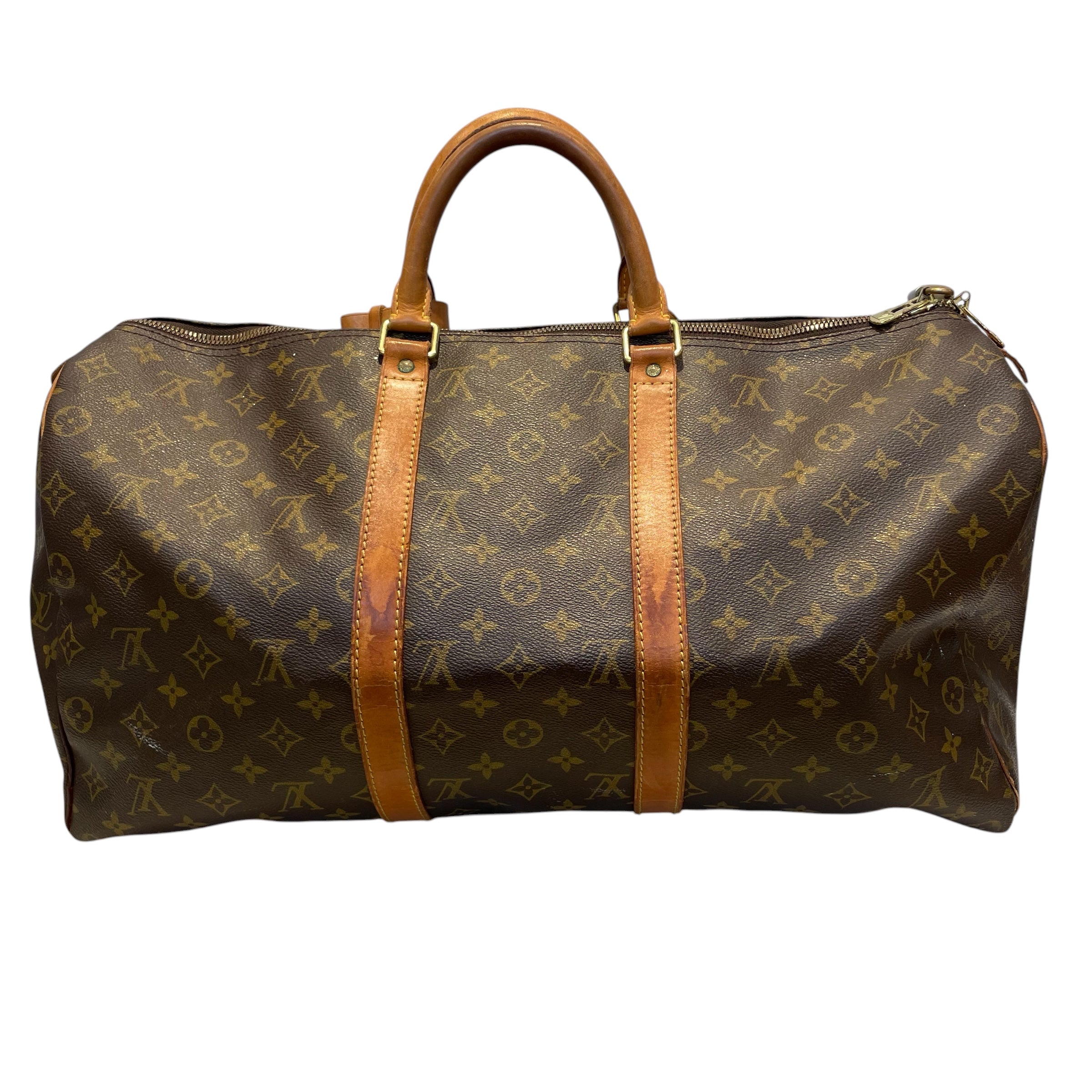 LOUIS VUITTON/Luggage/Monogram/Leather/BRW/duffle/lock/SP0945 view 2